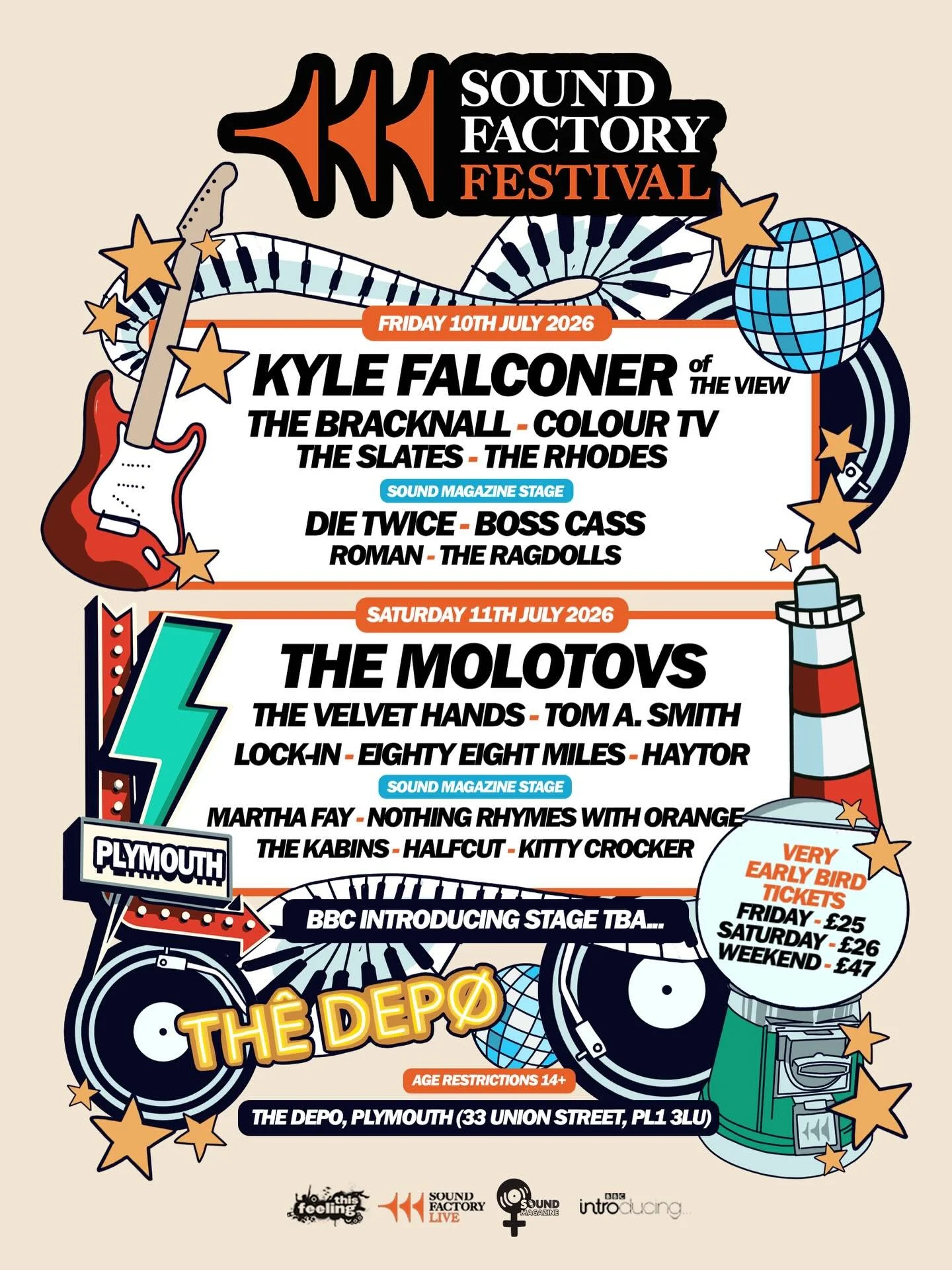 SECOND STAGE ANNOUNCEMENT! 🪩
@soundmagazineuk 

This year, we&rsquo;re levelling up with SOUND Magazine Stage  for a jampacked weekend of non-stop talent! 
Who are you most excited to see?👇

More to come&hellip; @bbcintroducingsouthandwest 👀

Tick