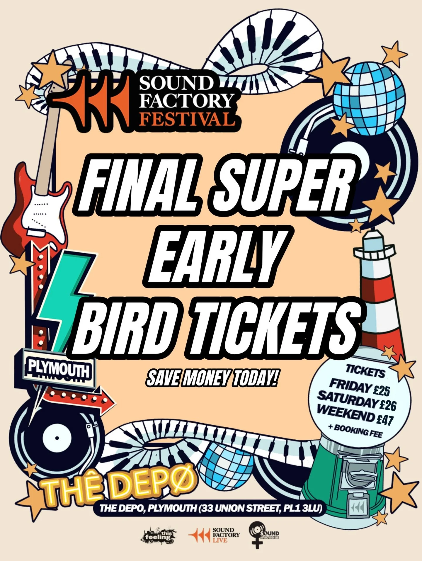 ⭐️ FINAL SUPER EARLY BIRD TICKETS AVAILABLE! ⭐️

Save money today &hellip; before it&rsquo;s too late! 🔥🎸