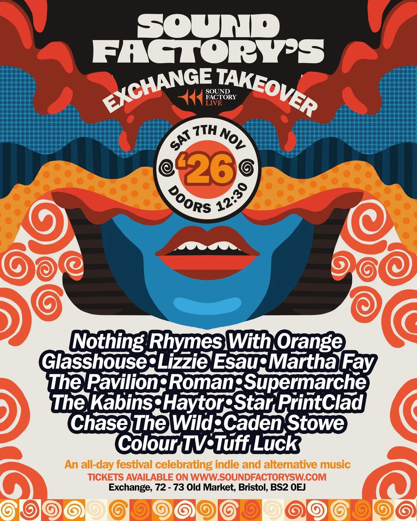 BRISTOL!!! This November we&rsquo;re taking over @exchangebristol for a full day of the best indie and alternative that your amazing city has to offer 💥🏙️⭐️

Tickets are available online NOW - first 100 are only &pound;10 so grab them while you can