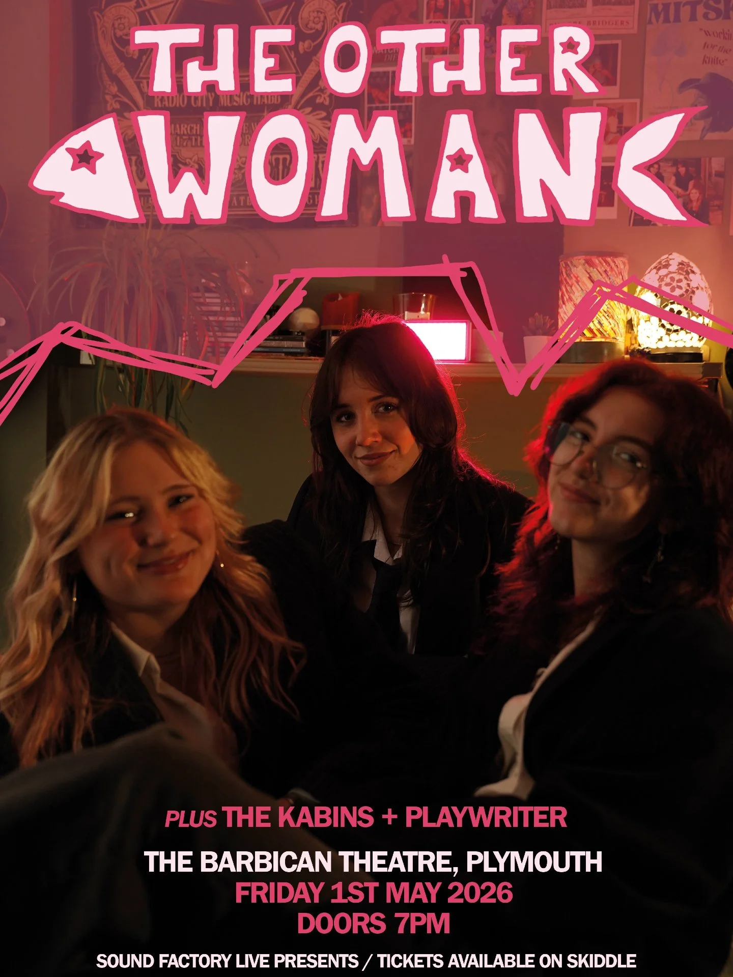 ONE WEEK TO GO!

THE OTHER WOMAN HEADLINE WITH SUPPORT FROM THE KABINS &amp; PLAYWRITER.

MAKE SURE TO GRAB YOUR TICKETS WHILE YOU CAN!