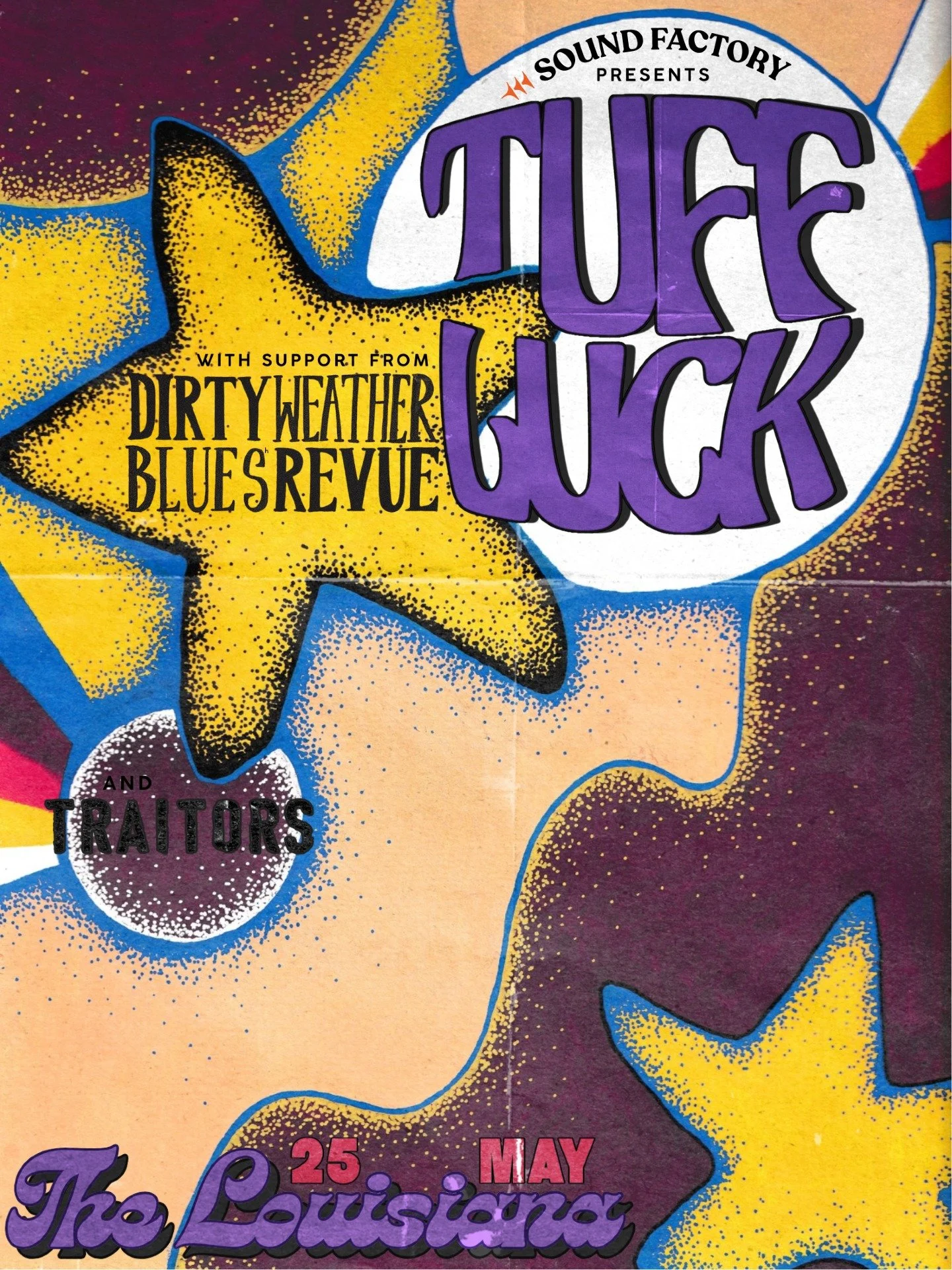 ONE MONTH TO GO! UNTIL TUFF LUCK TAKE THE LOUISIANA STAGE ... WITH SUPPORT FROM THE DIRTY WEATHER BLUES REVUE &amp; TRAITORS!

MAKE SURE TO GRAB YOUR TICKETS ASAP! 🔥