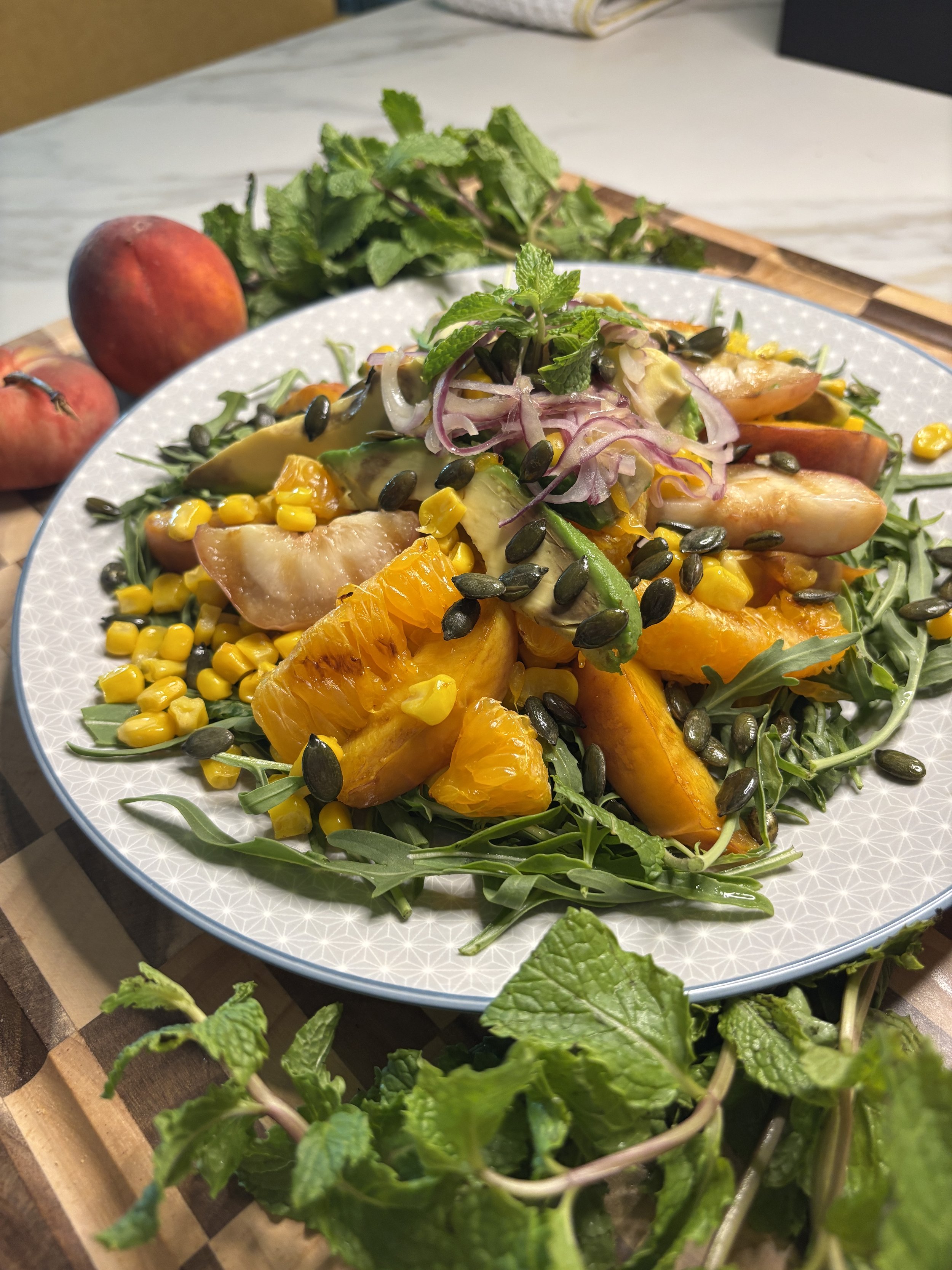 Grilled Peach Salad