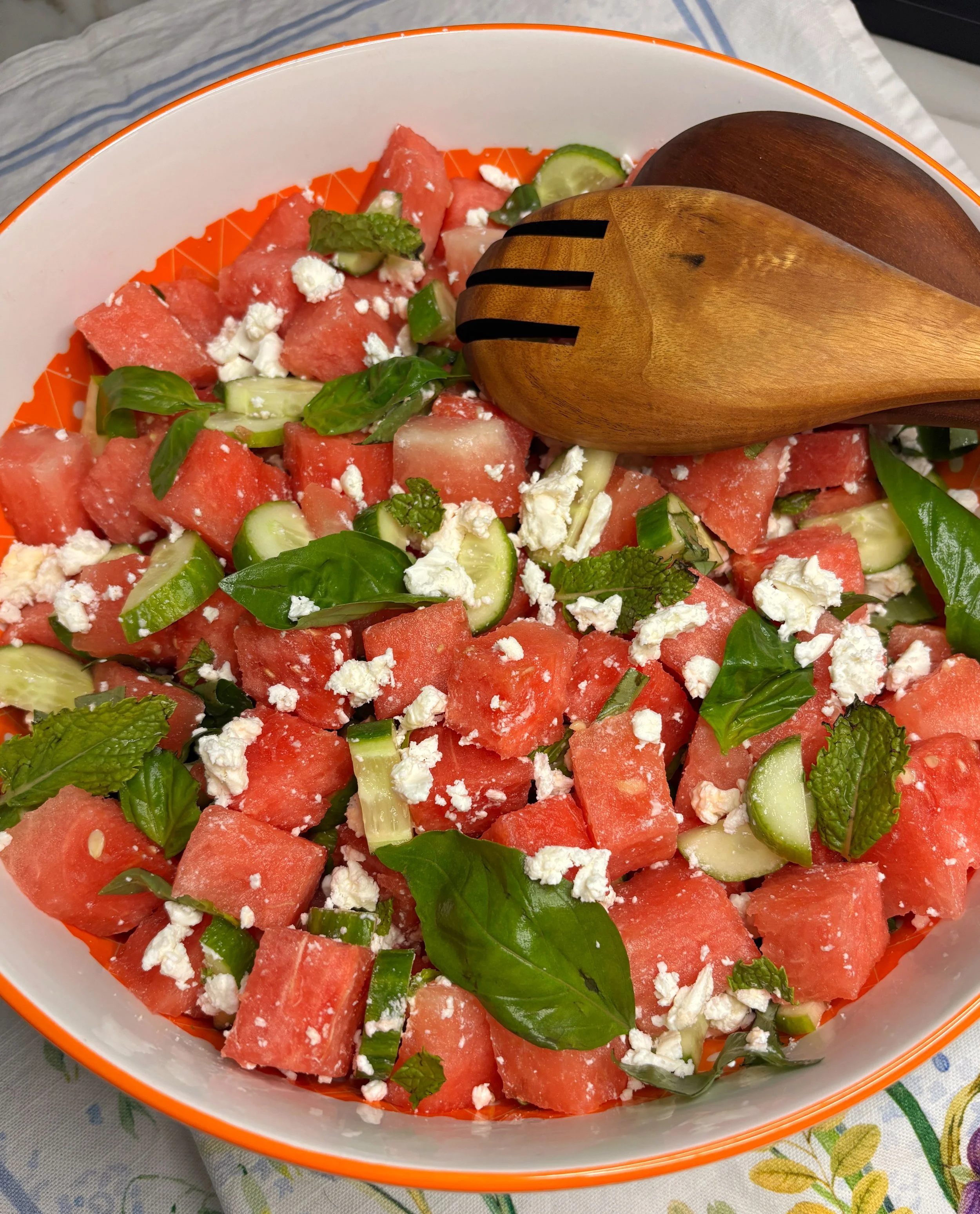 Watermelon-Cucumber Salad