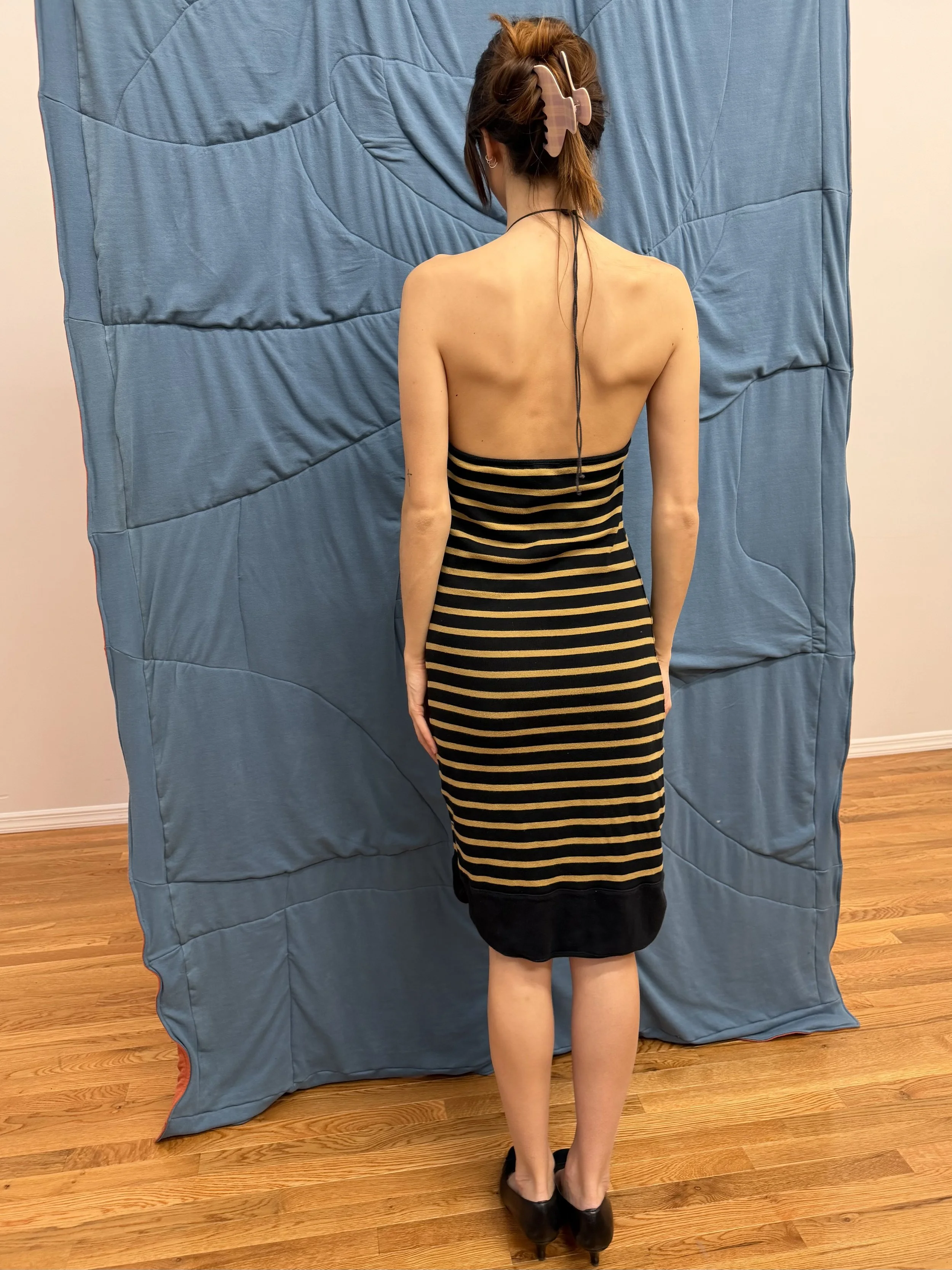 Striped Halter Dress