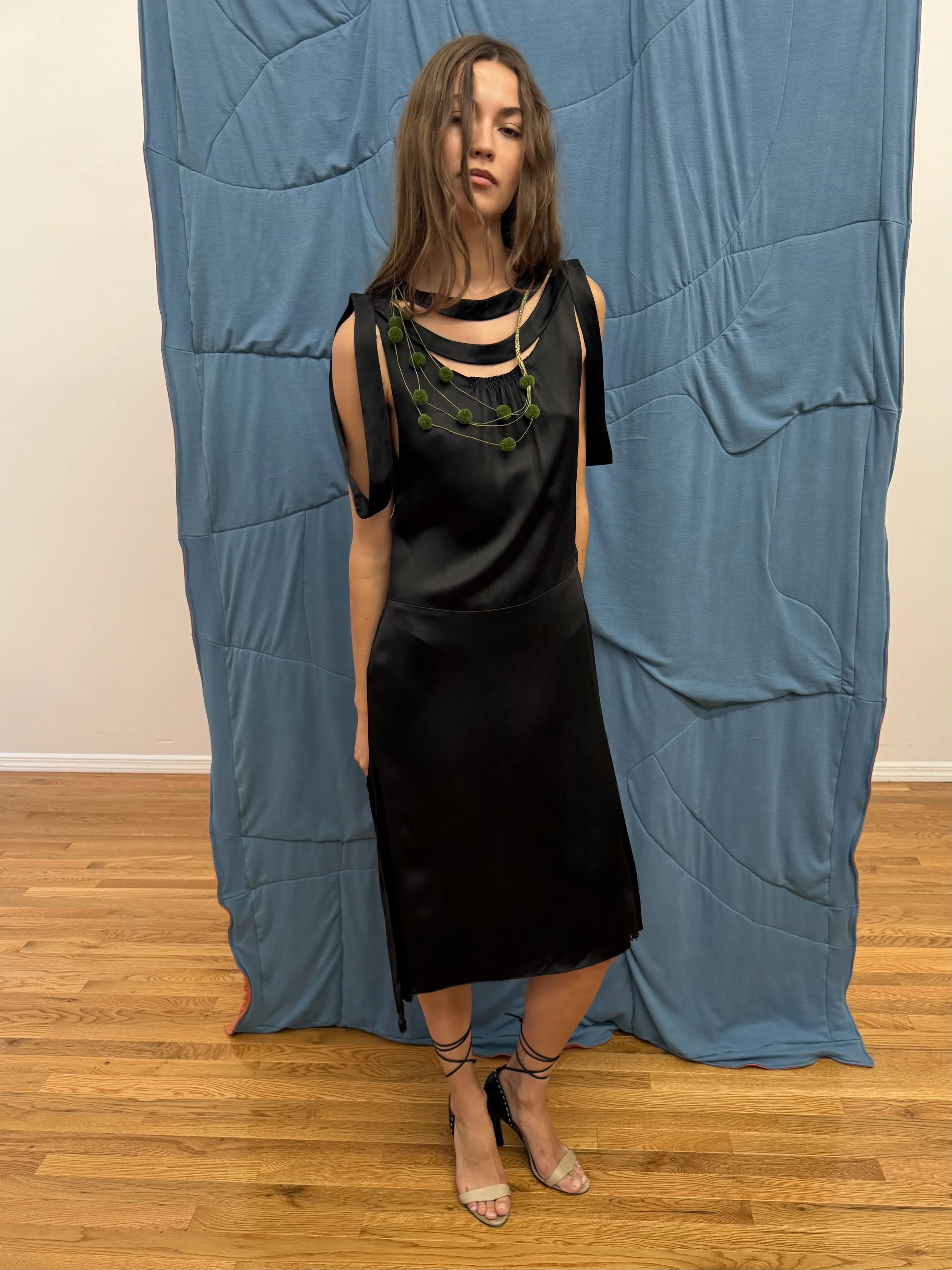 Strappy Satin Dress