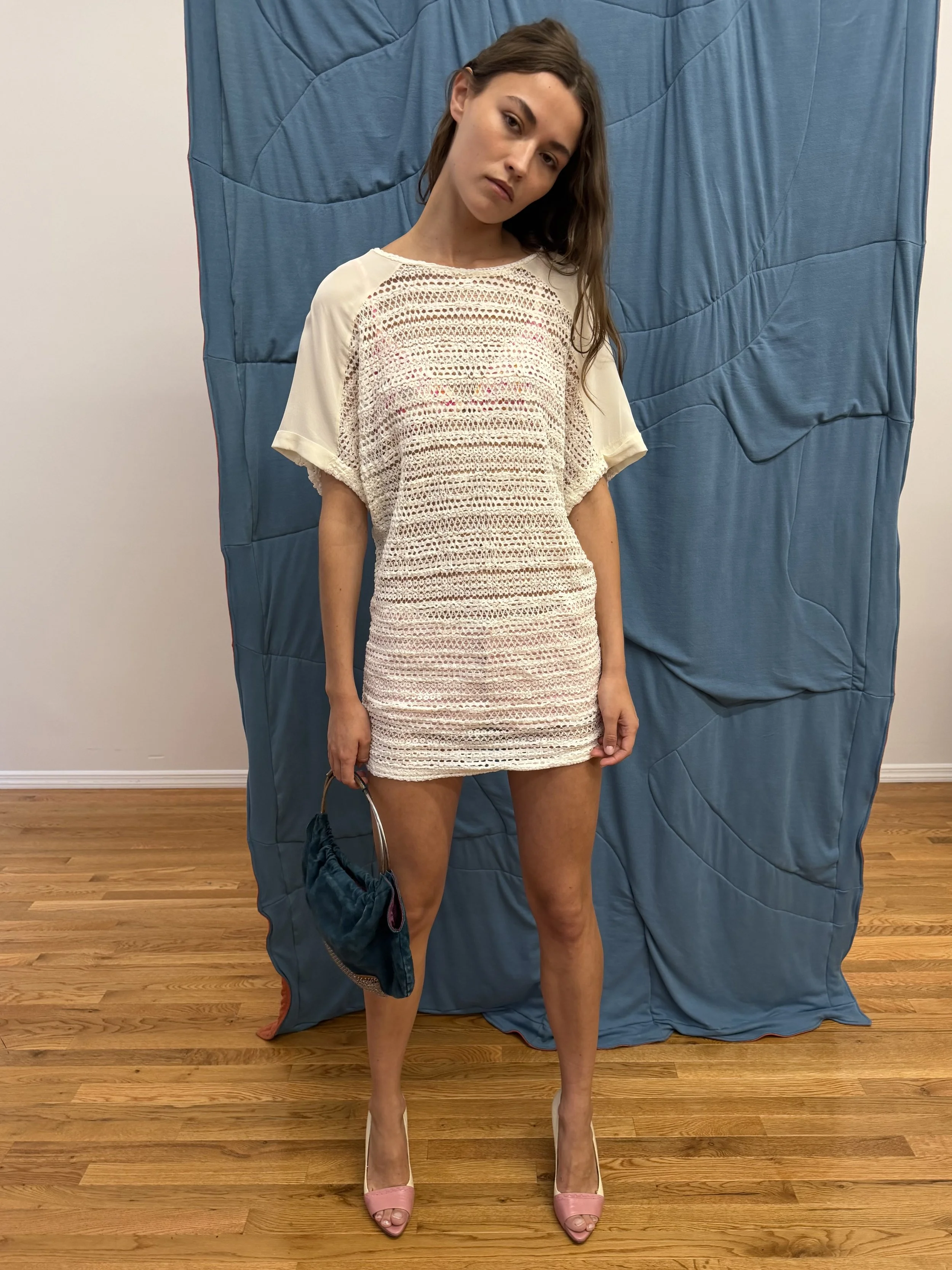 Embroidered Silk Dress