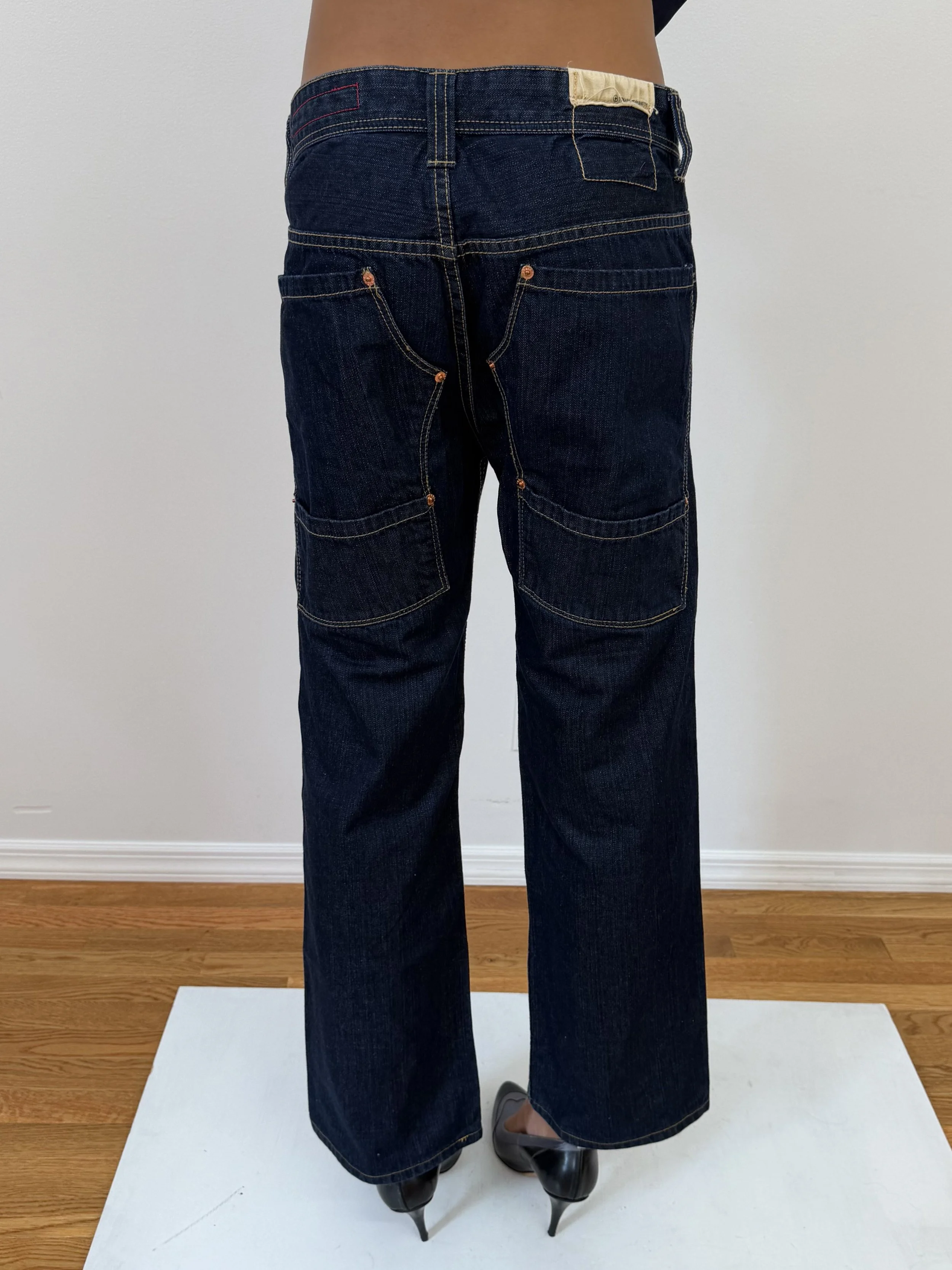 Indigo Utility Jeans