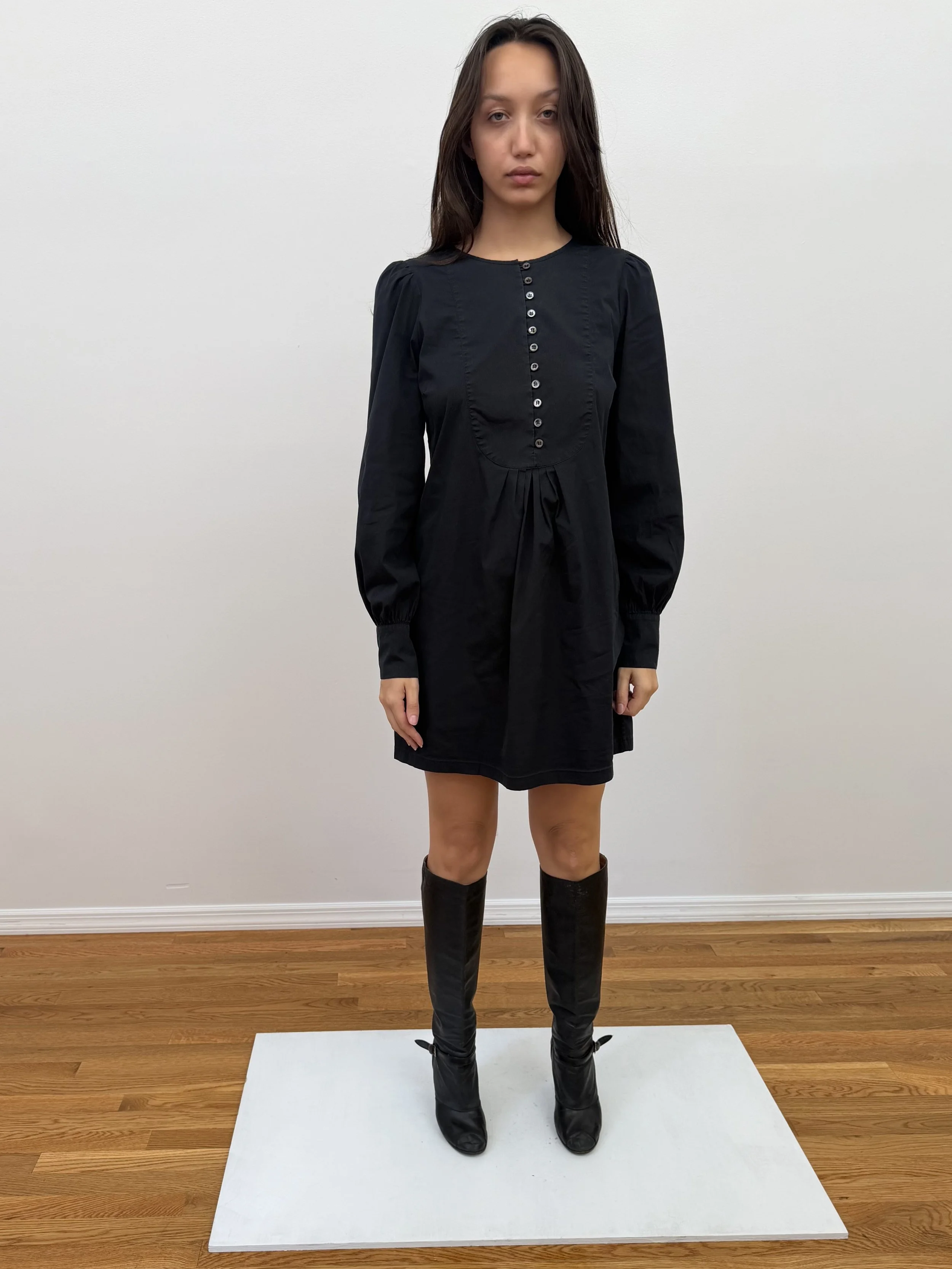 Black Button Down Dress