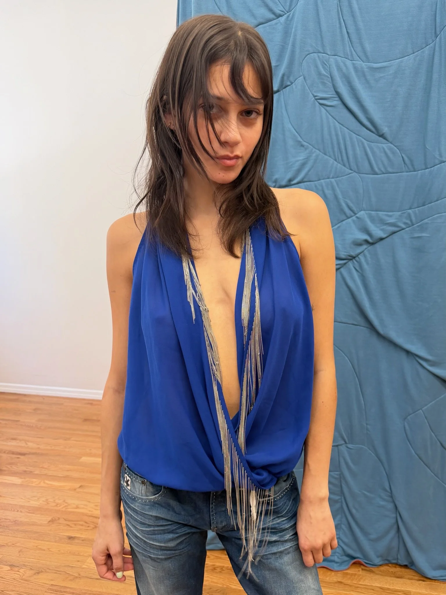 Blue Chain Top
