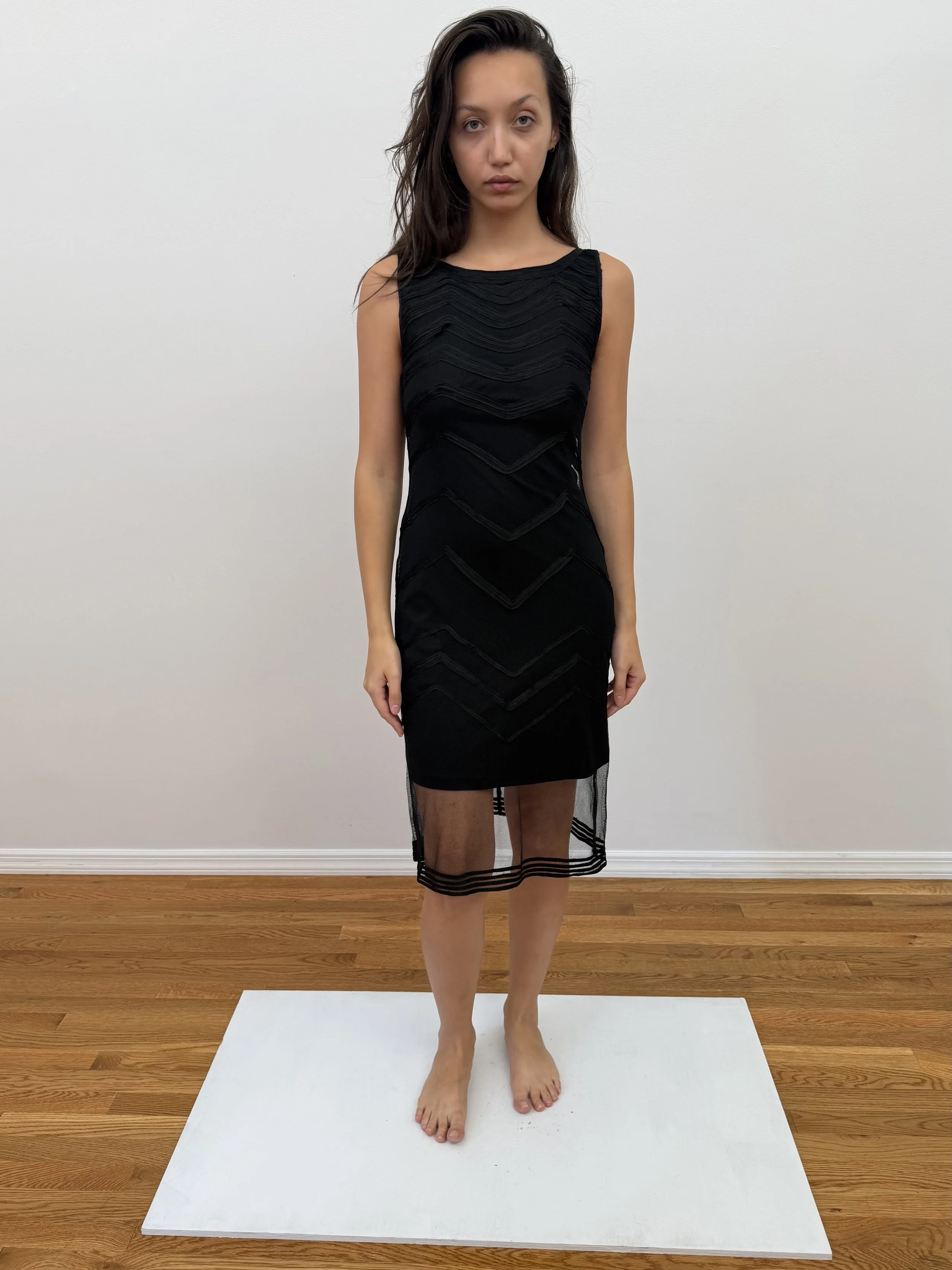 Black Mesh Dress