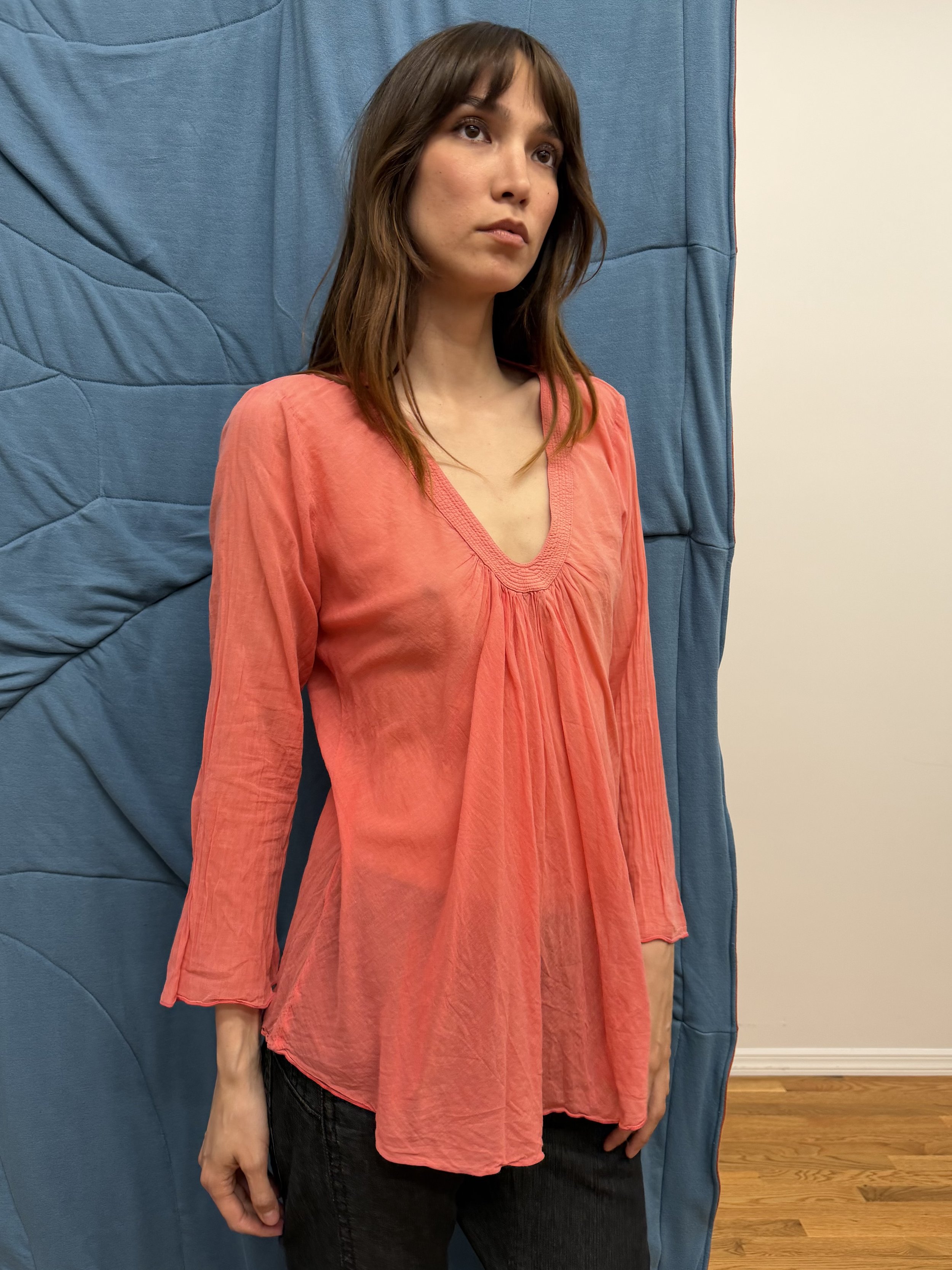 Pink Linen Shirt