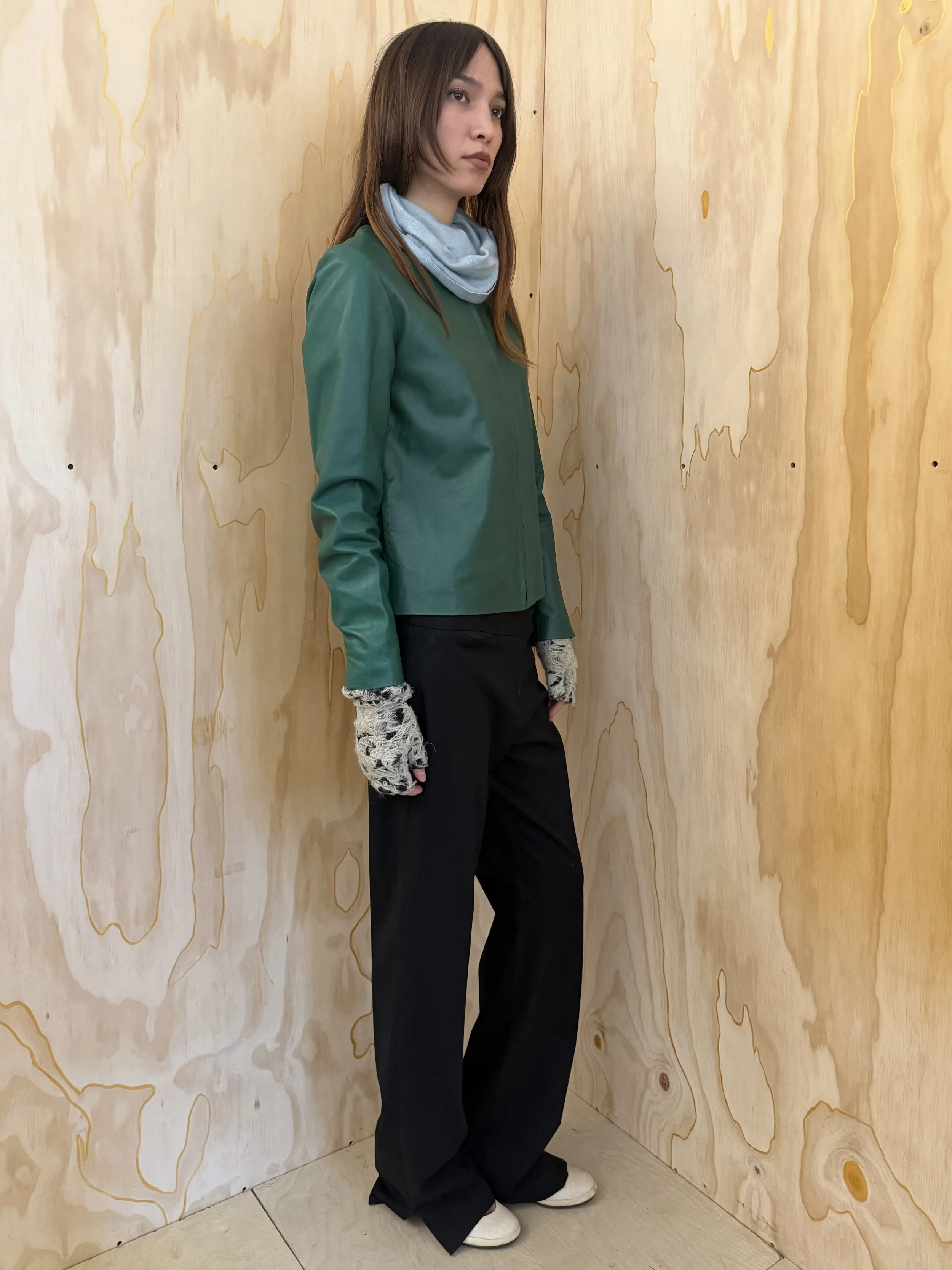 Leather Green Jacket