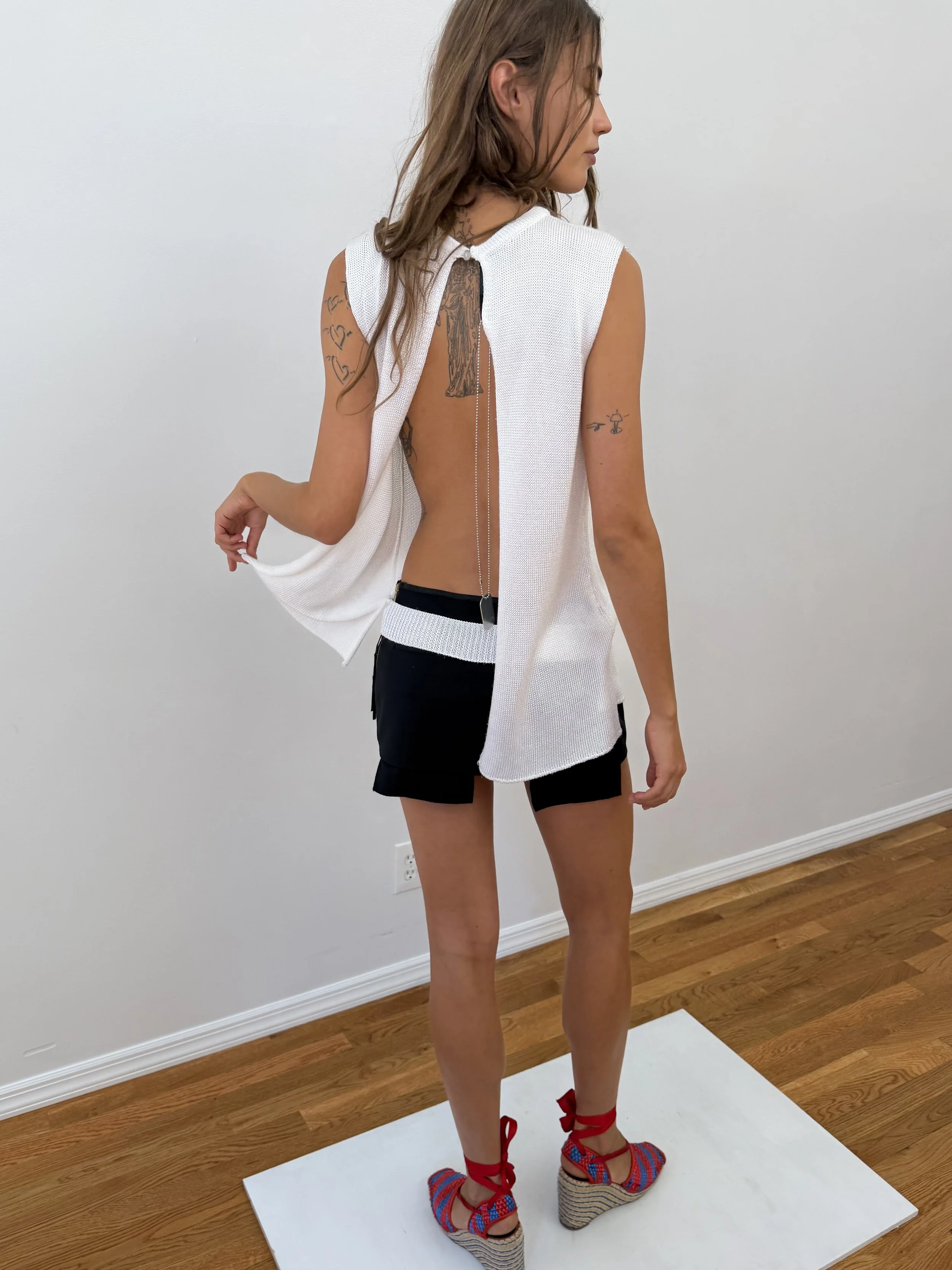 White Knit Tank
