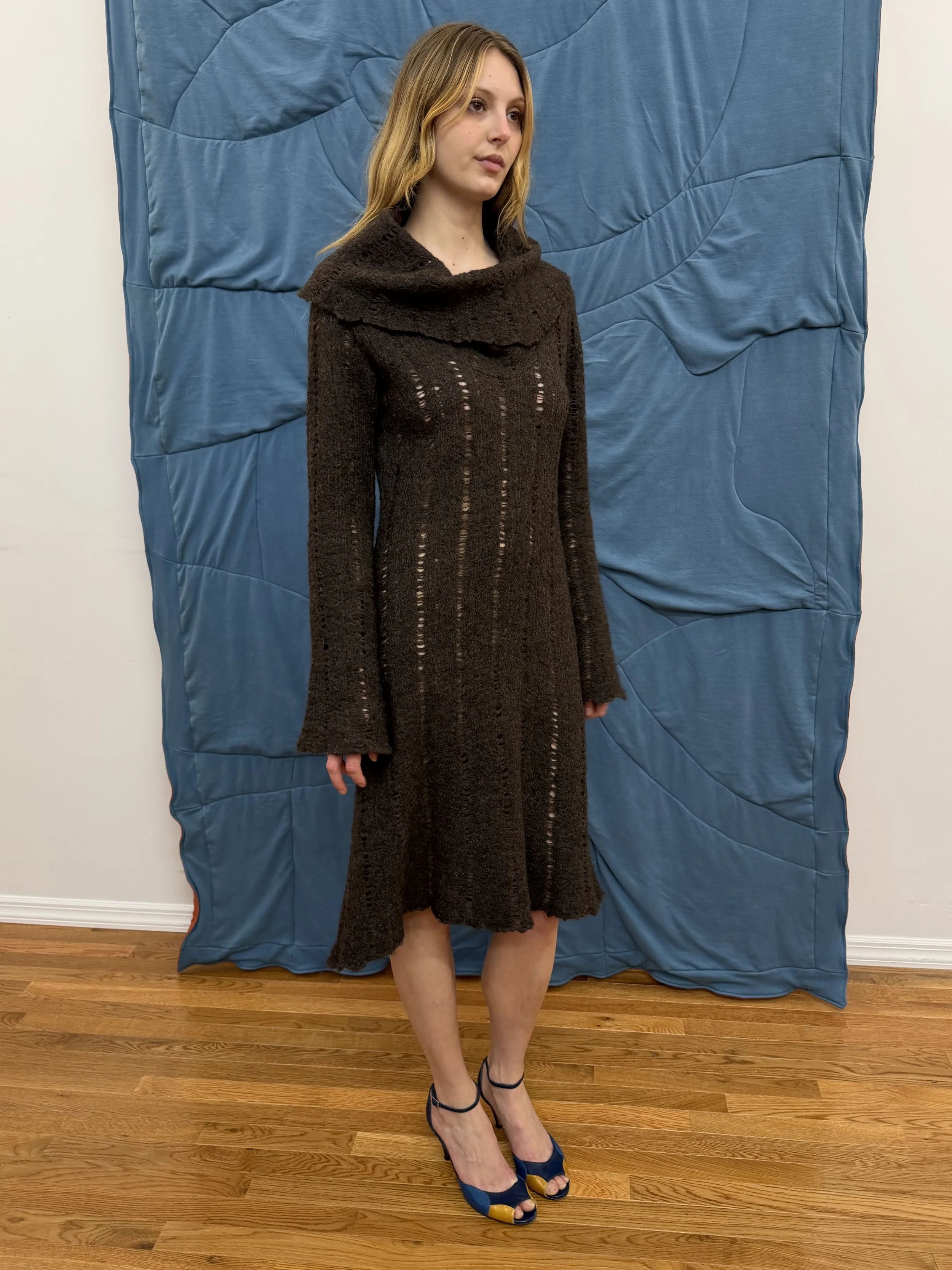 Wool Distressed Dress