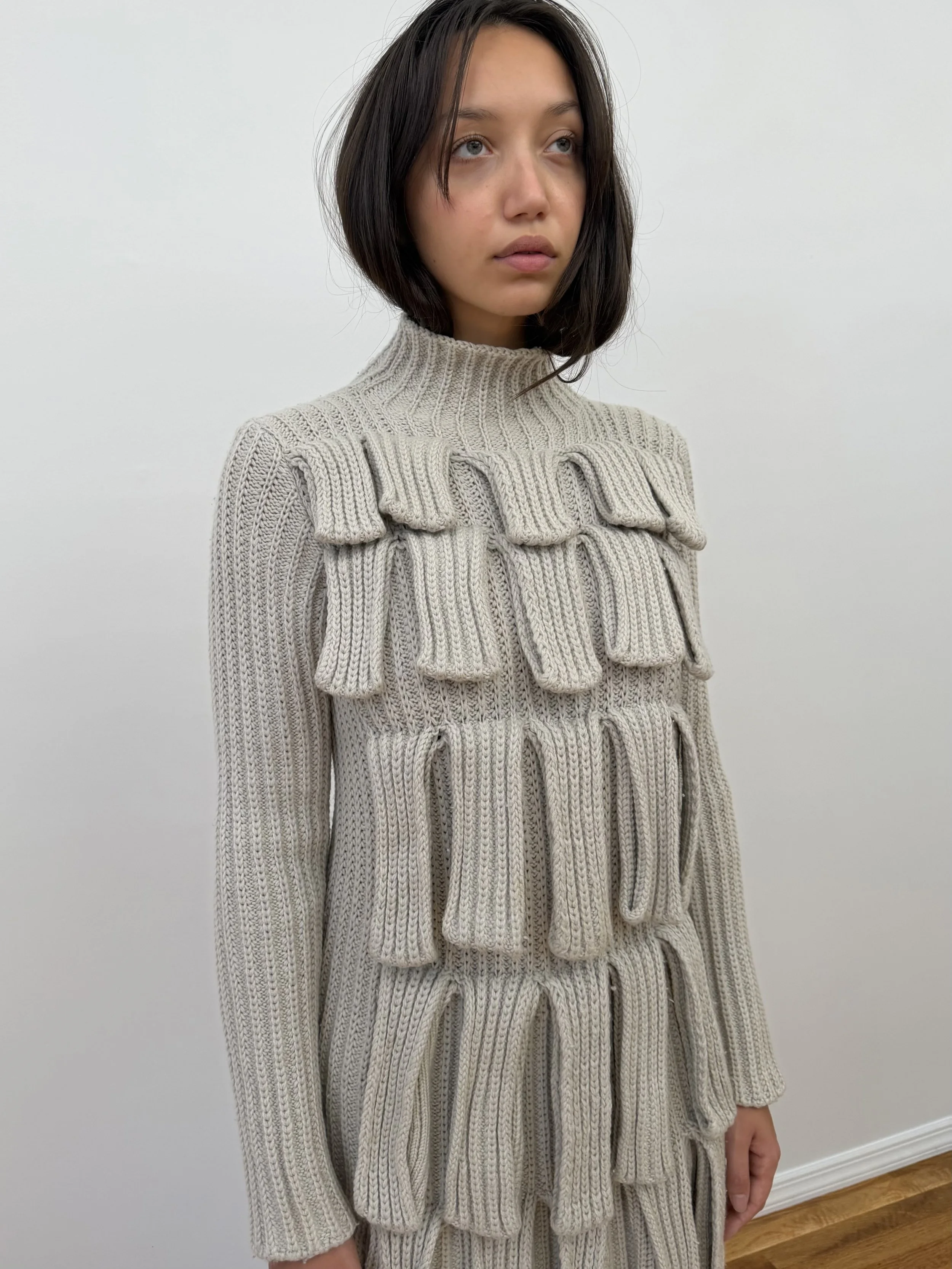 Grey Knit Dress