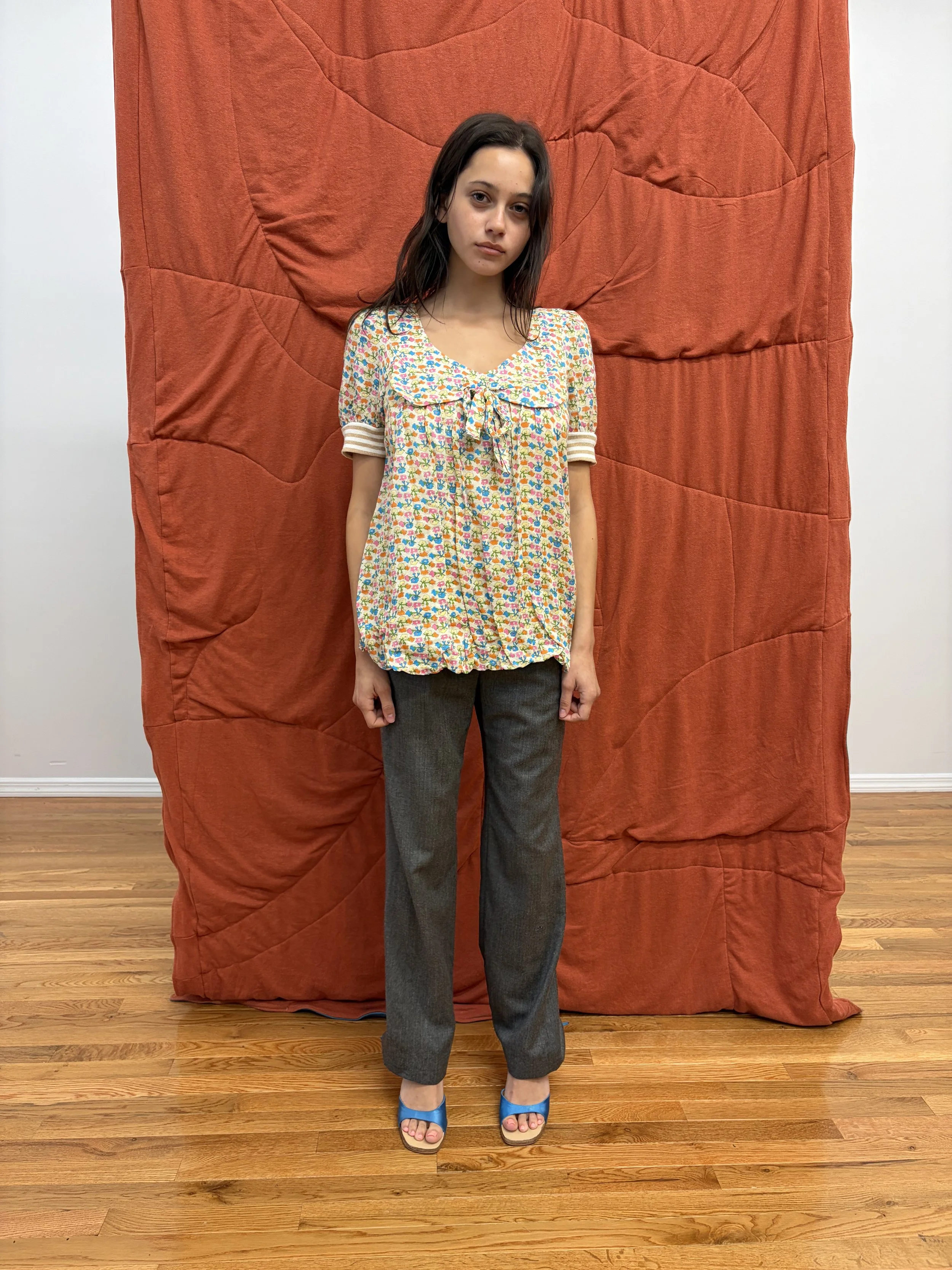 Floral Cropped Blouse