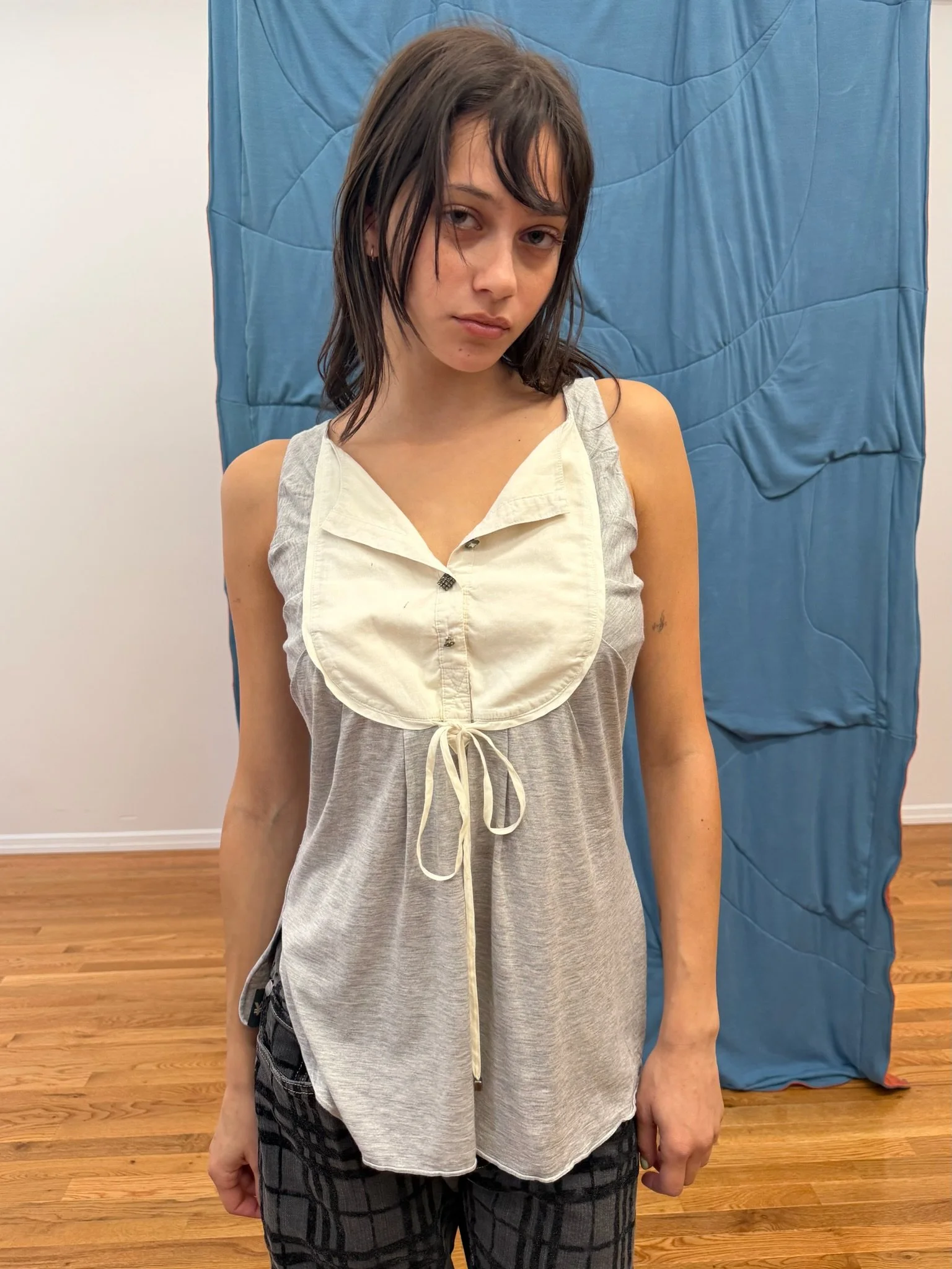 Grey Tuxedo Tank