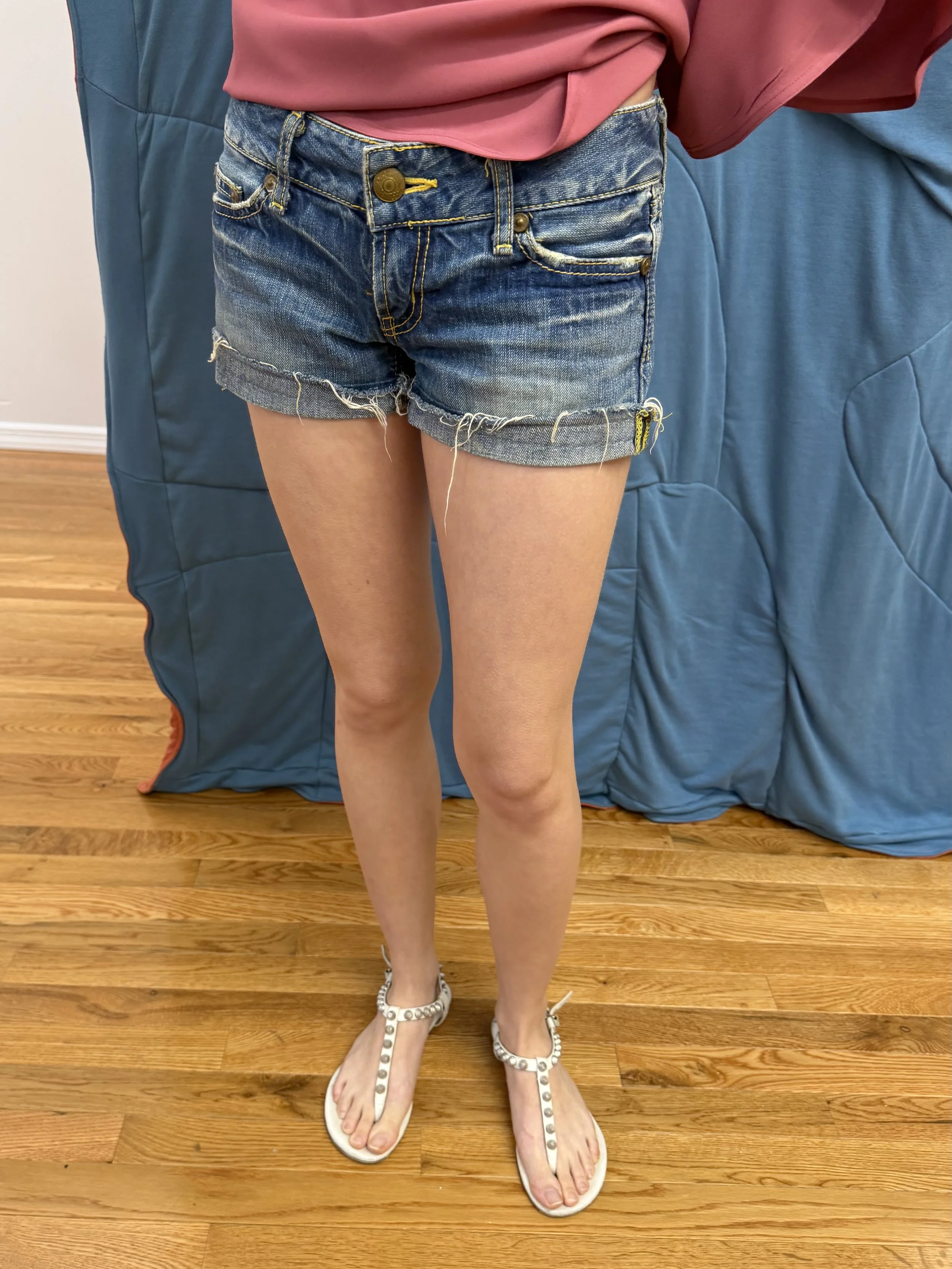 Yellow Stitch Shorts