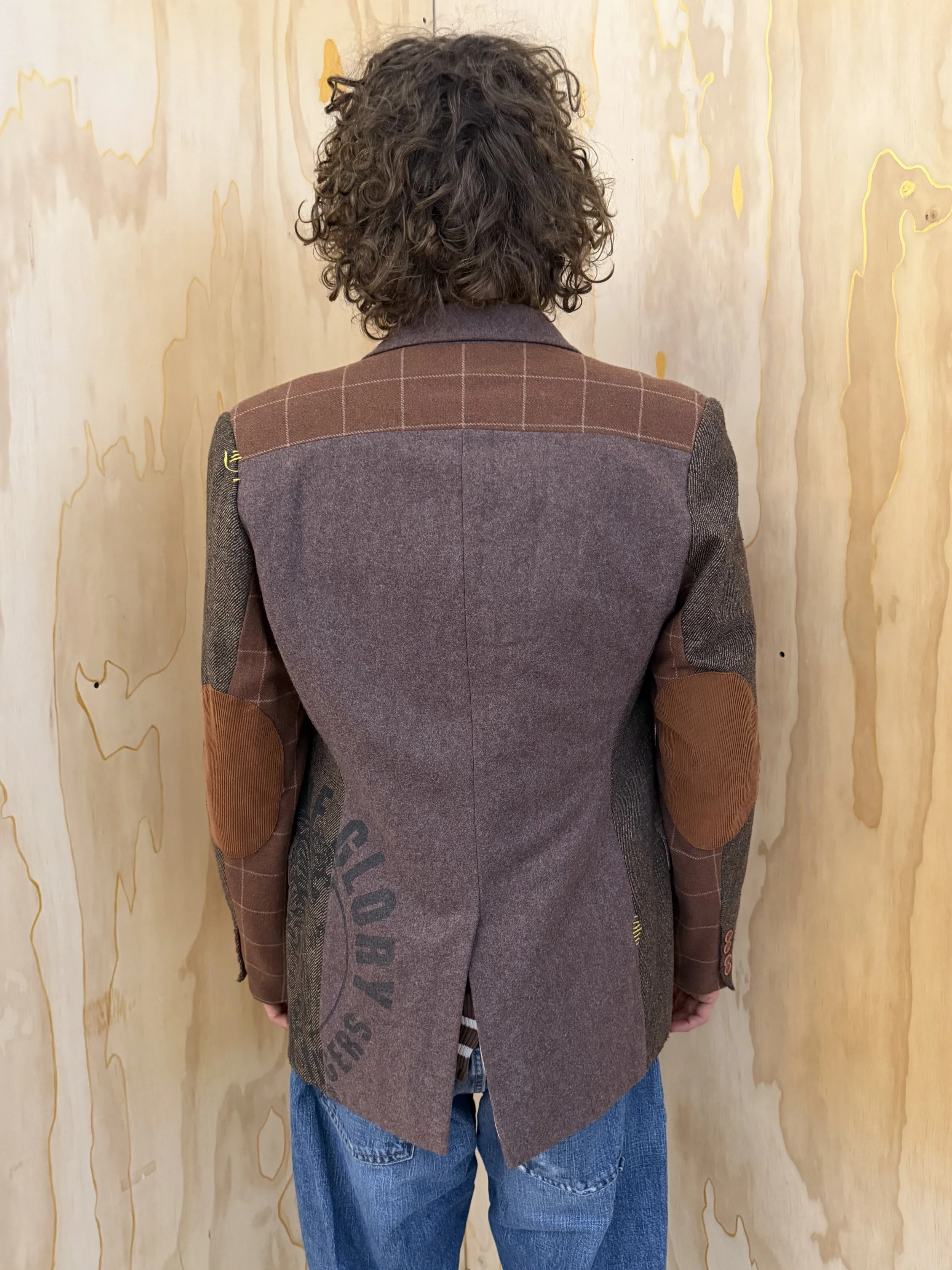 Wool Patchwork Blazer