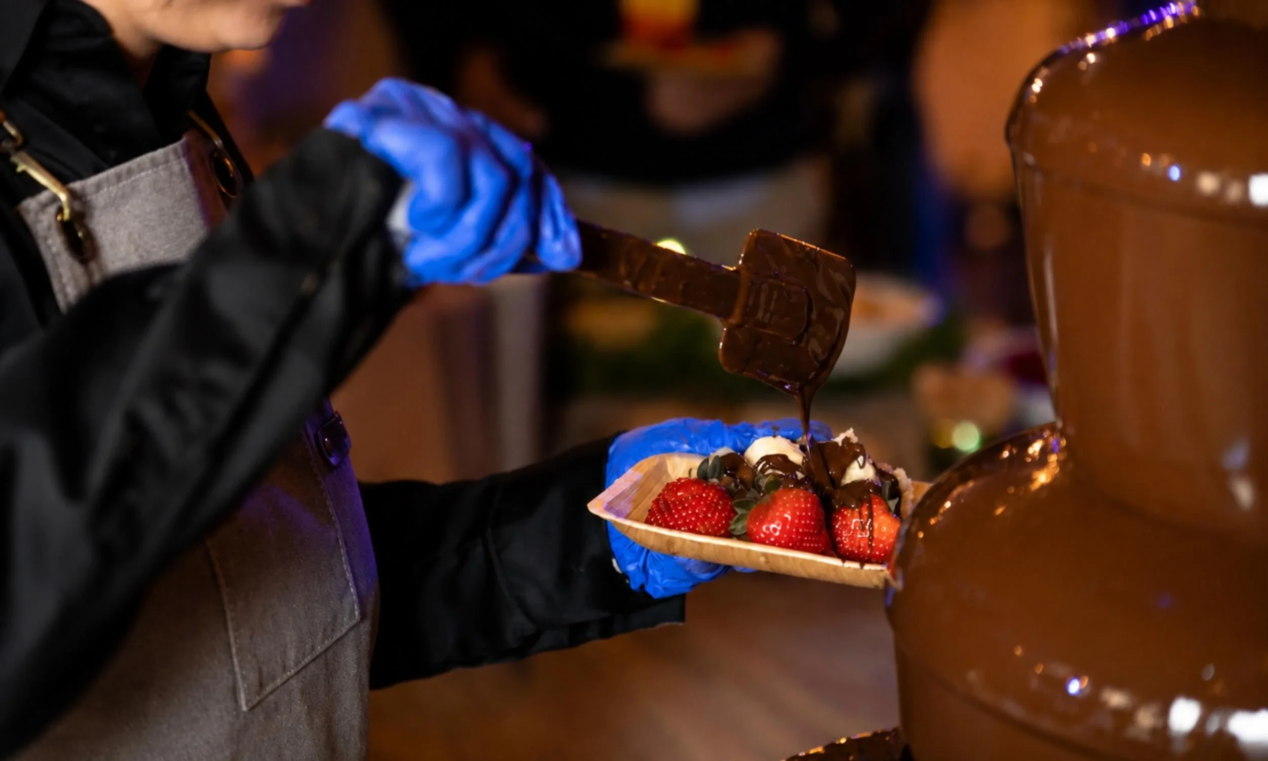 chocolate fountain station