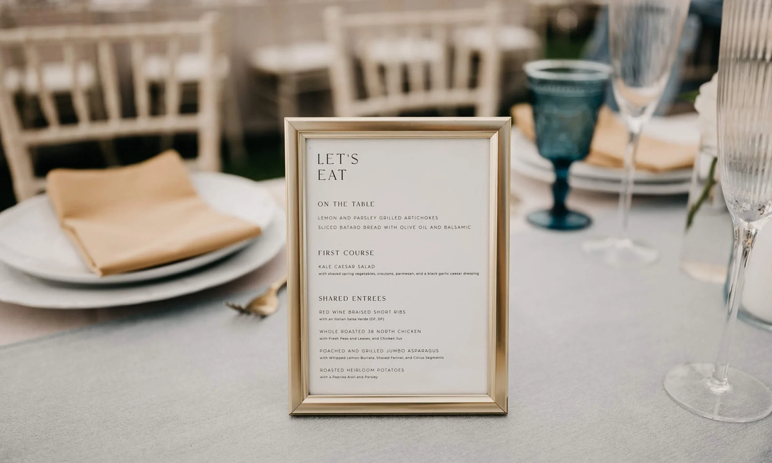 event catering menu