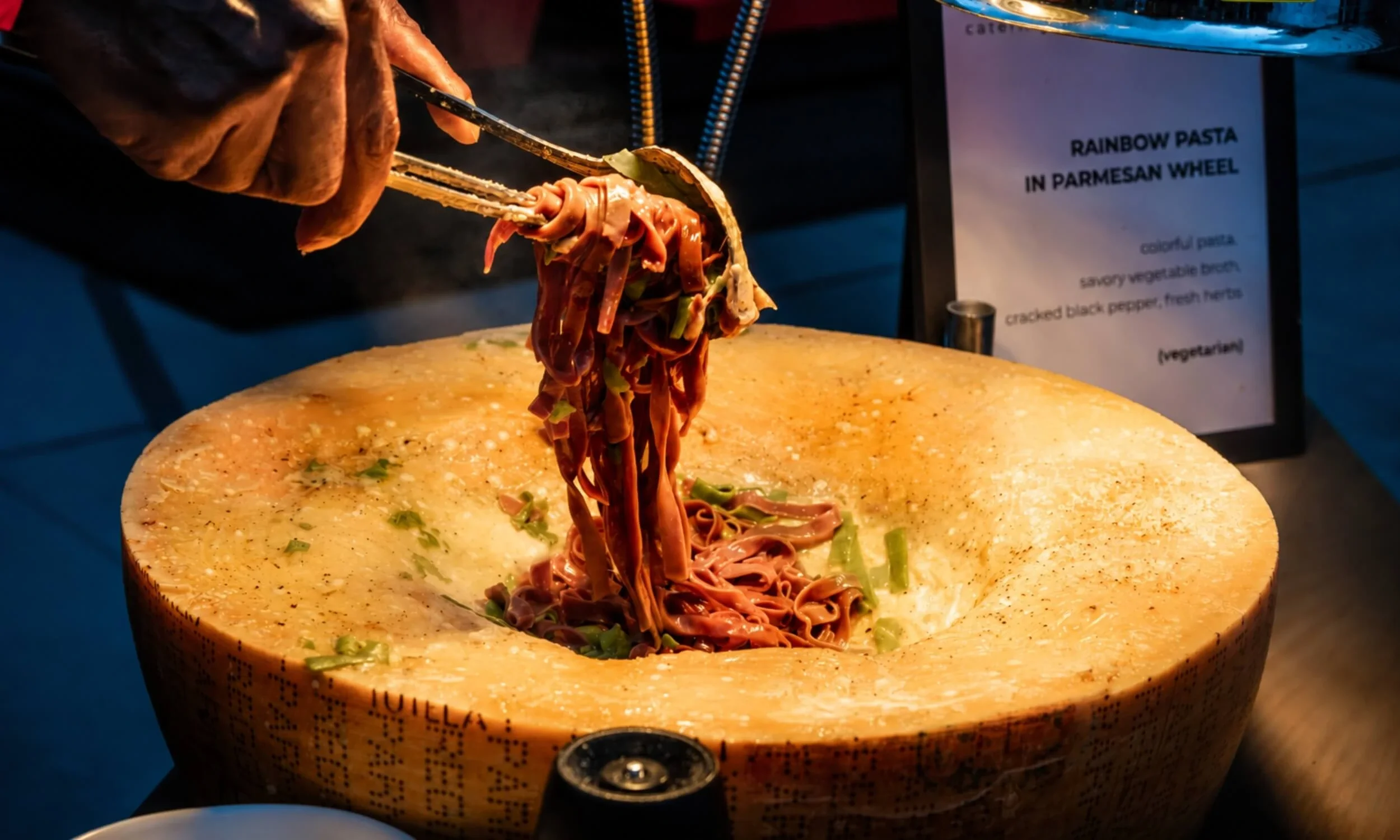 pasta station at event