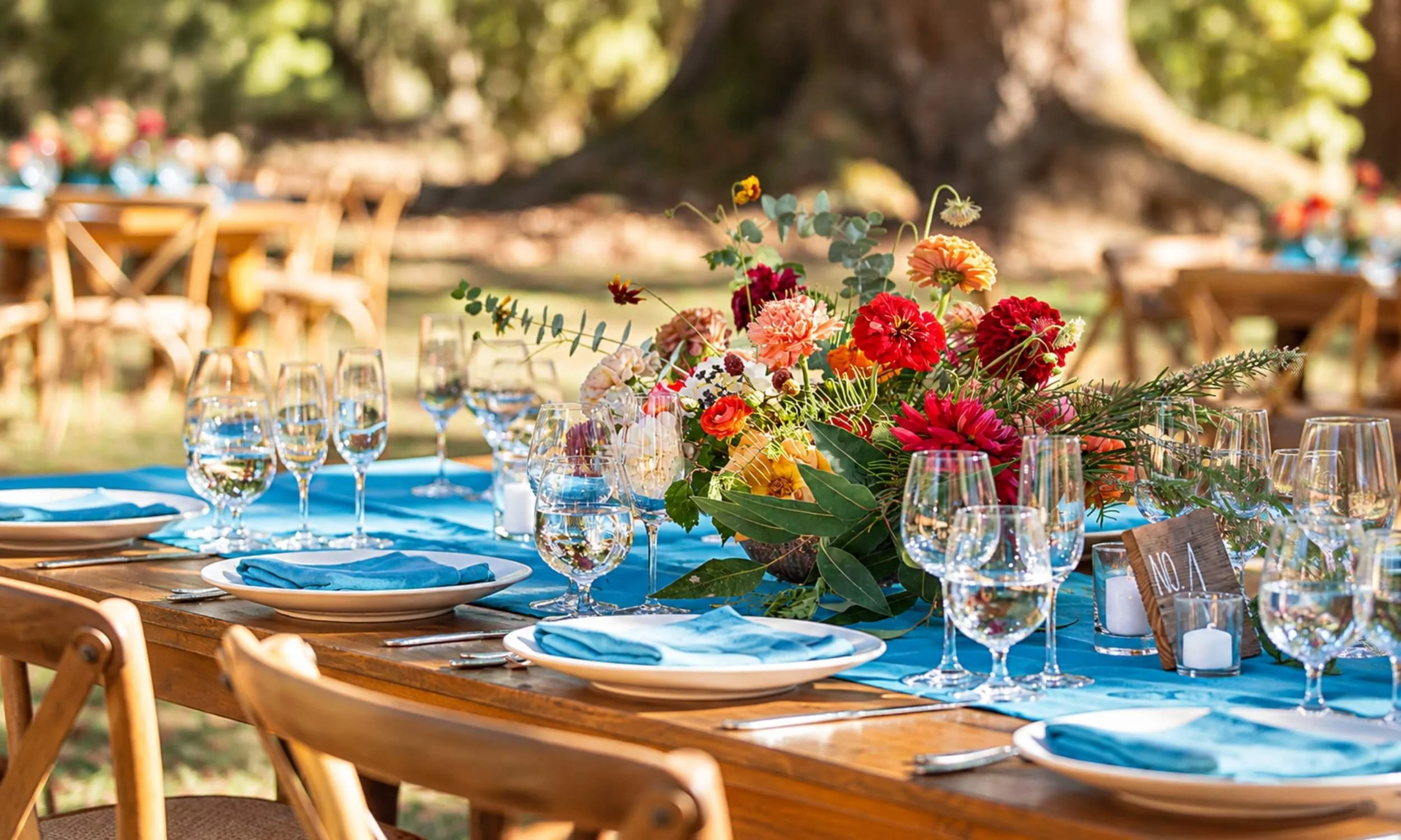 outdoor wedding catering