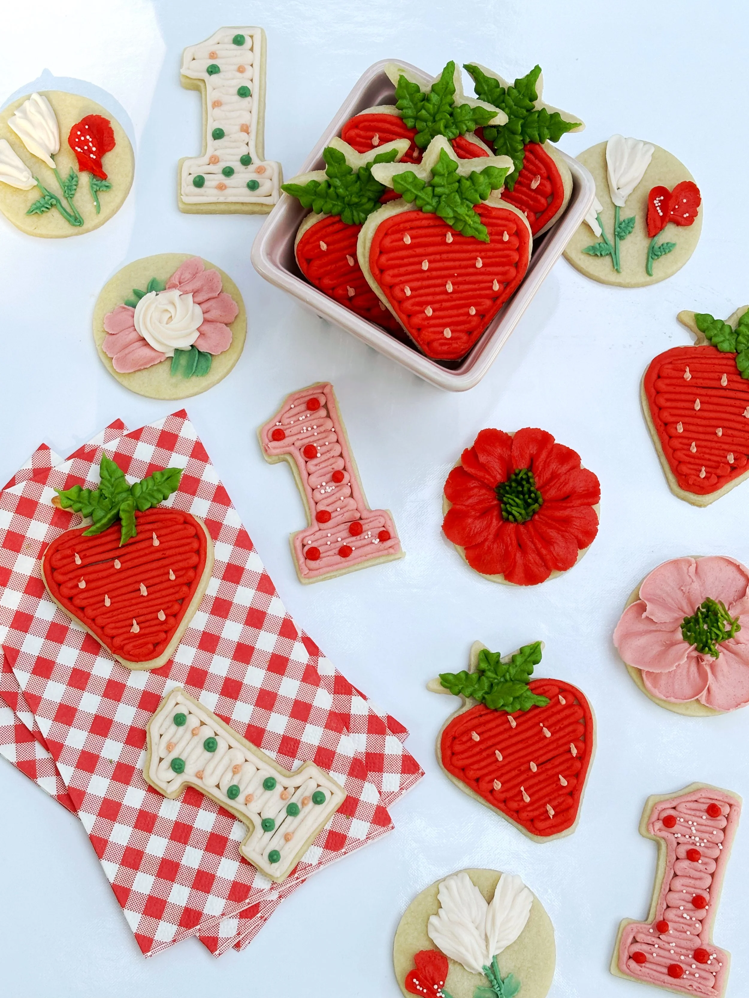 Decorated sugar cookies