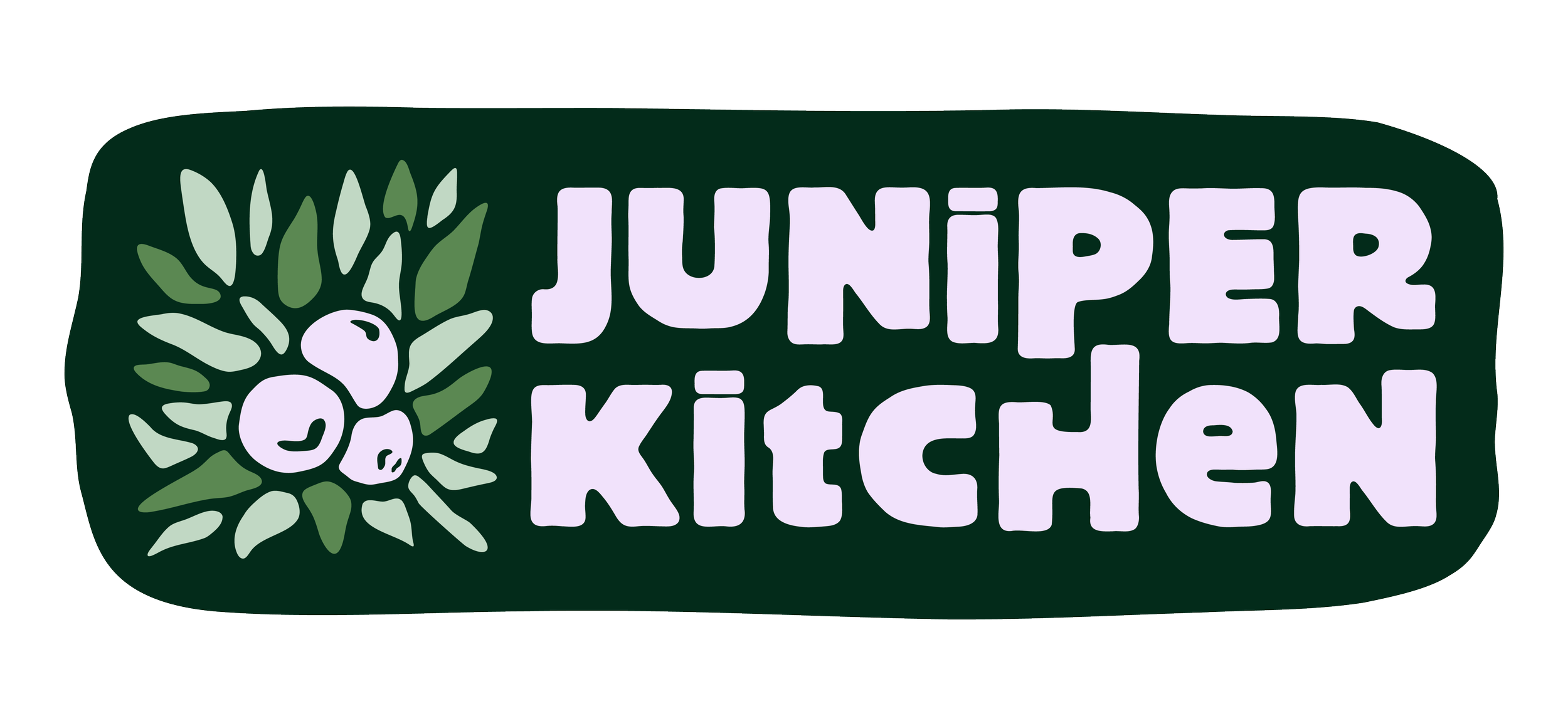 Juniper Kitchen Horizontal Logo Dark Green Version