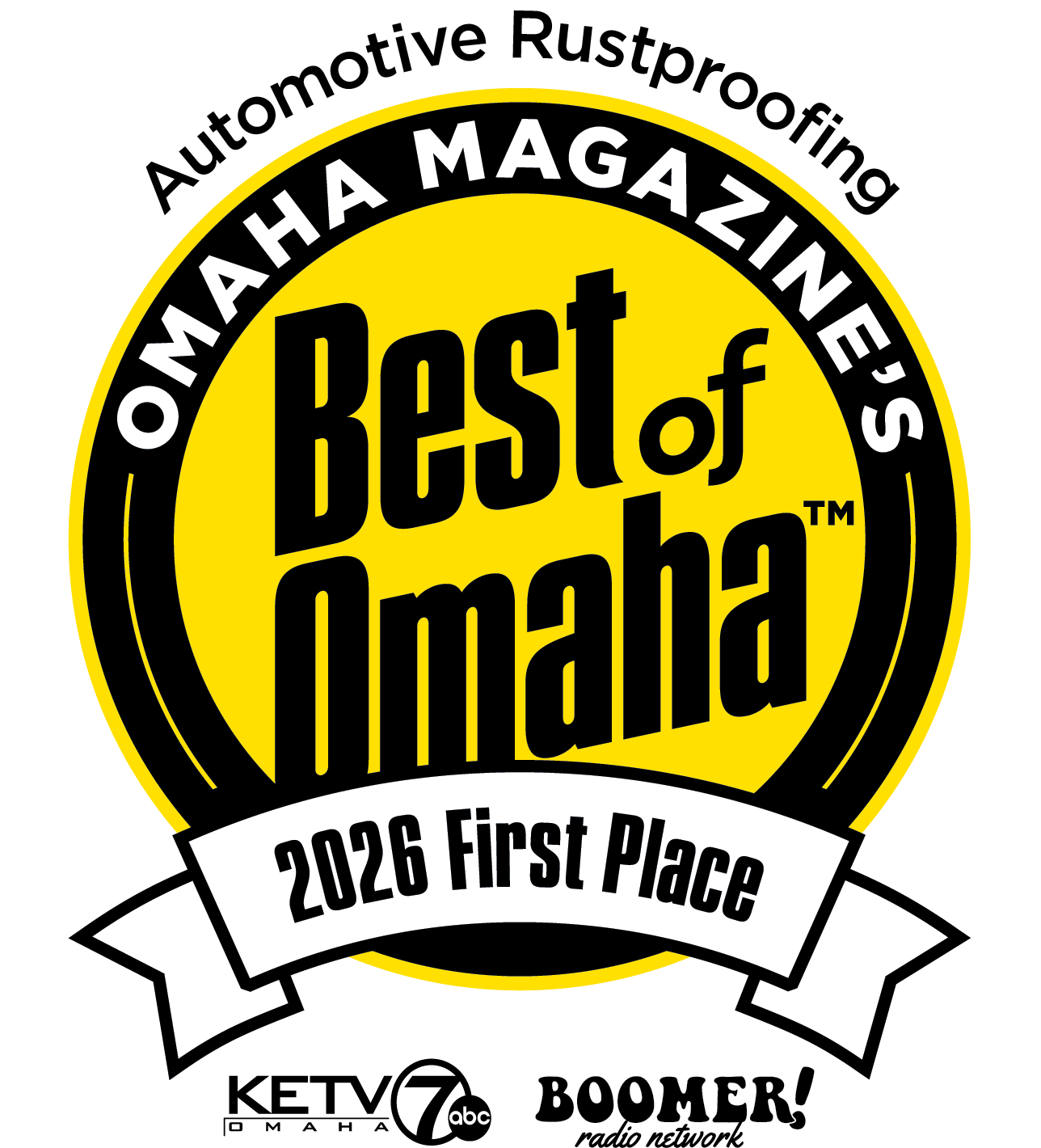 Best of Omaha 2026 First Place, Automotive Rustproofing