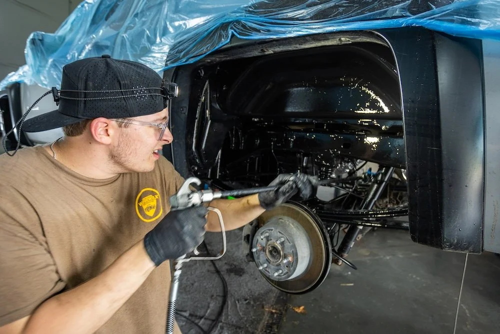 Wheel well cleaning service by Gottsch's Goo