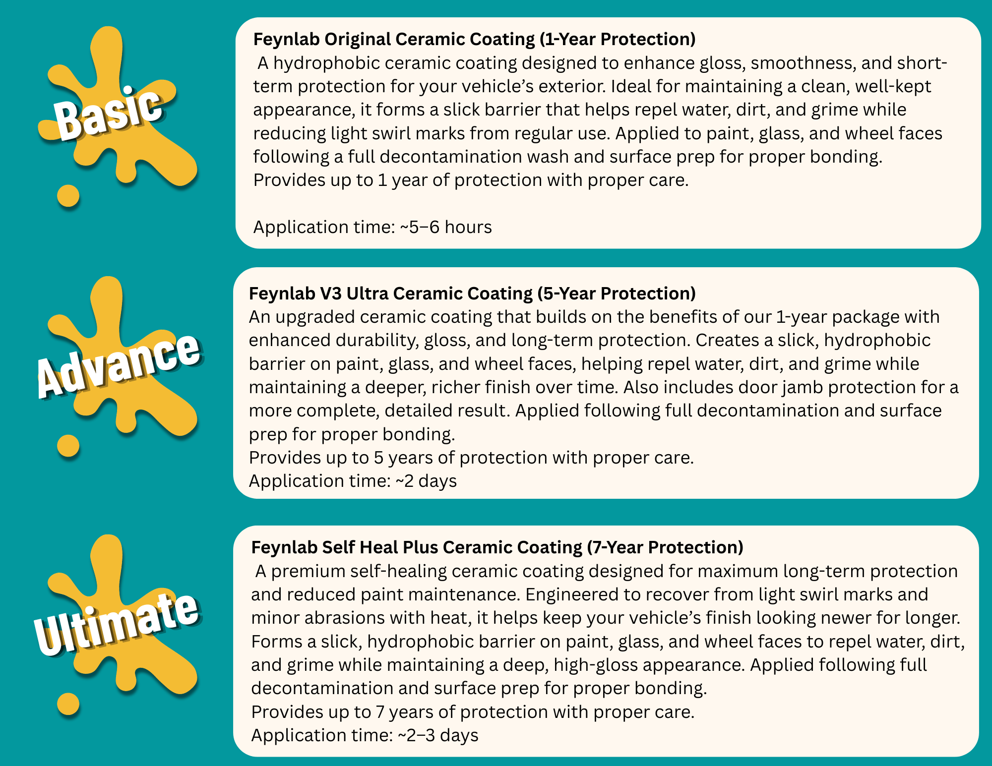 Ceramic Coating Options