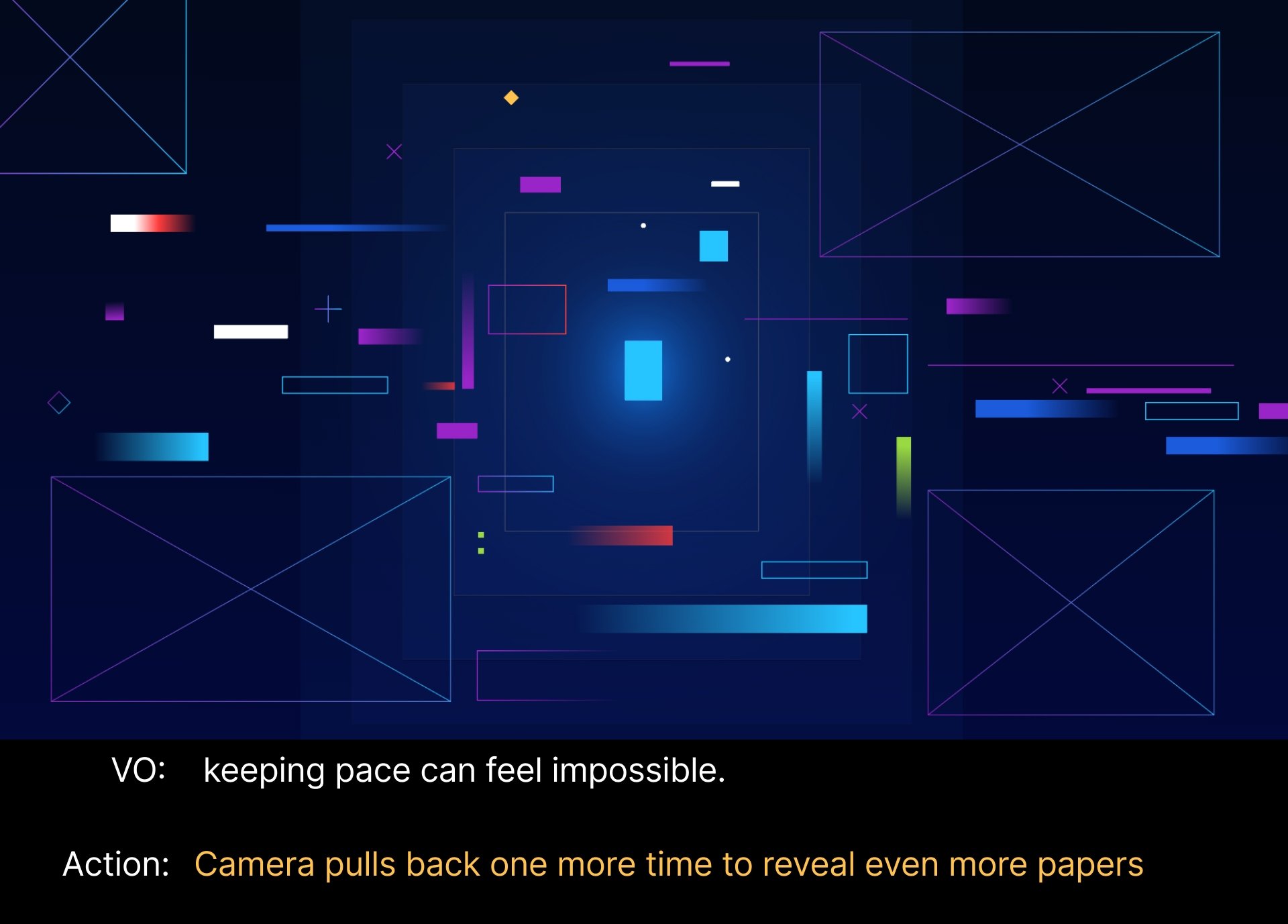 Abstract digital background with geometric shapes and lines in blue, purple, green, and red, resembling a digital or technological theme.