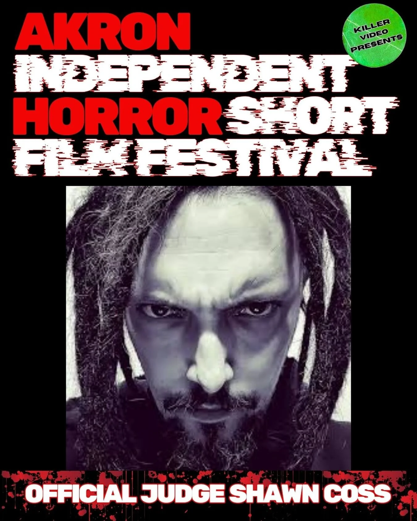 We are stoked to have Shawn Coss as our second official judge for the Akron Independent Horror Short Film Festival.

Shawn is an independent dark artist as well as a former artist for the widely popular webcomic series, Cyanide &amp; Happiness. He is