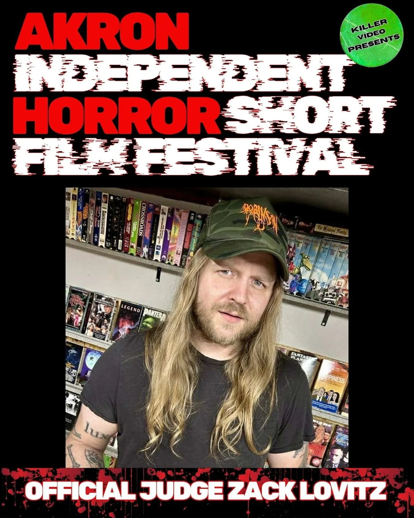 Official Judge Announcement #3 Let&rsquo;s give a warm welcome to the notorious Zack Lovitz.

Zack is the guy behind Terror Racks Video. Over the years, he&rsquo;s built up a vast collection of VHS tapes&mdash;mostly horror&mdash;and turned it into a