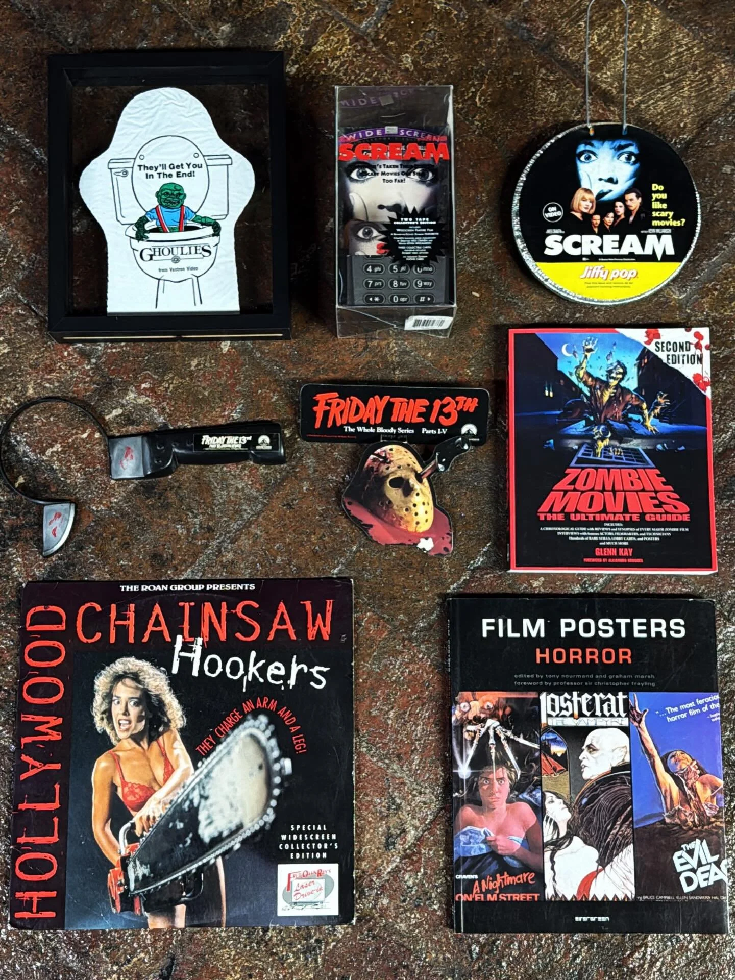 Cinema Wasteland was a total whirlwind. We were lucky to see all our friends and catch up in the short amount of time we were there. It was such a good haul for the museum as well! Totally insane Ghoulies promo from the one and only @12_gauge_gore. A