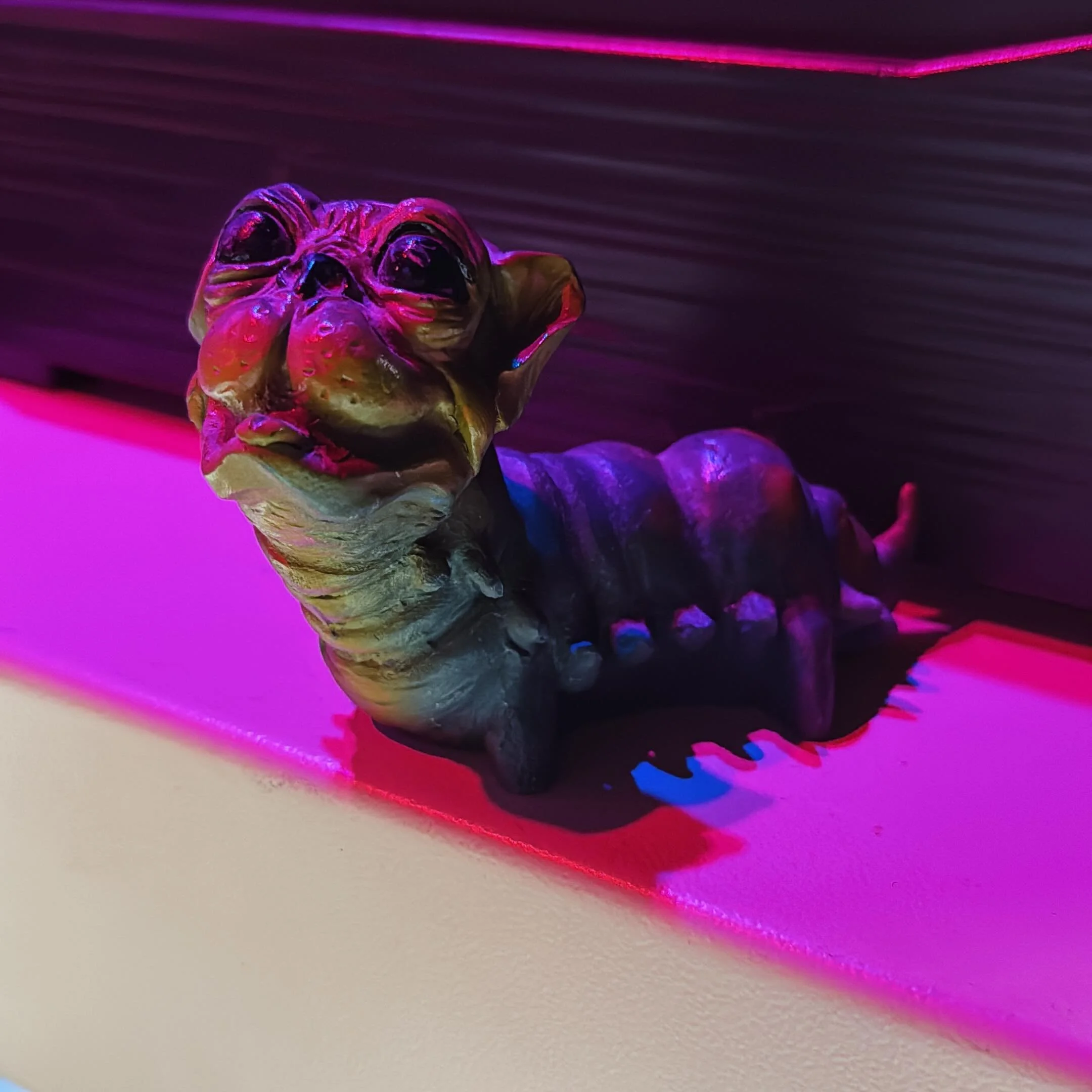 A rare slice of 1987 practical-effects history just crawled into the permanent collection at Killer Video. This isn&rsquo;t a modern replica&mdash;it&rsquo;s an authentic, original cast-resin Caterpuppy promotional display, sent directly to video sto