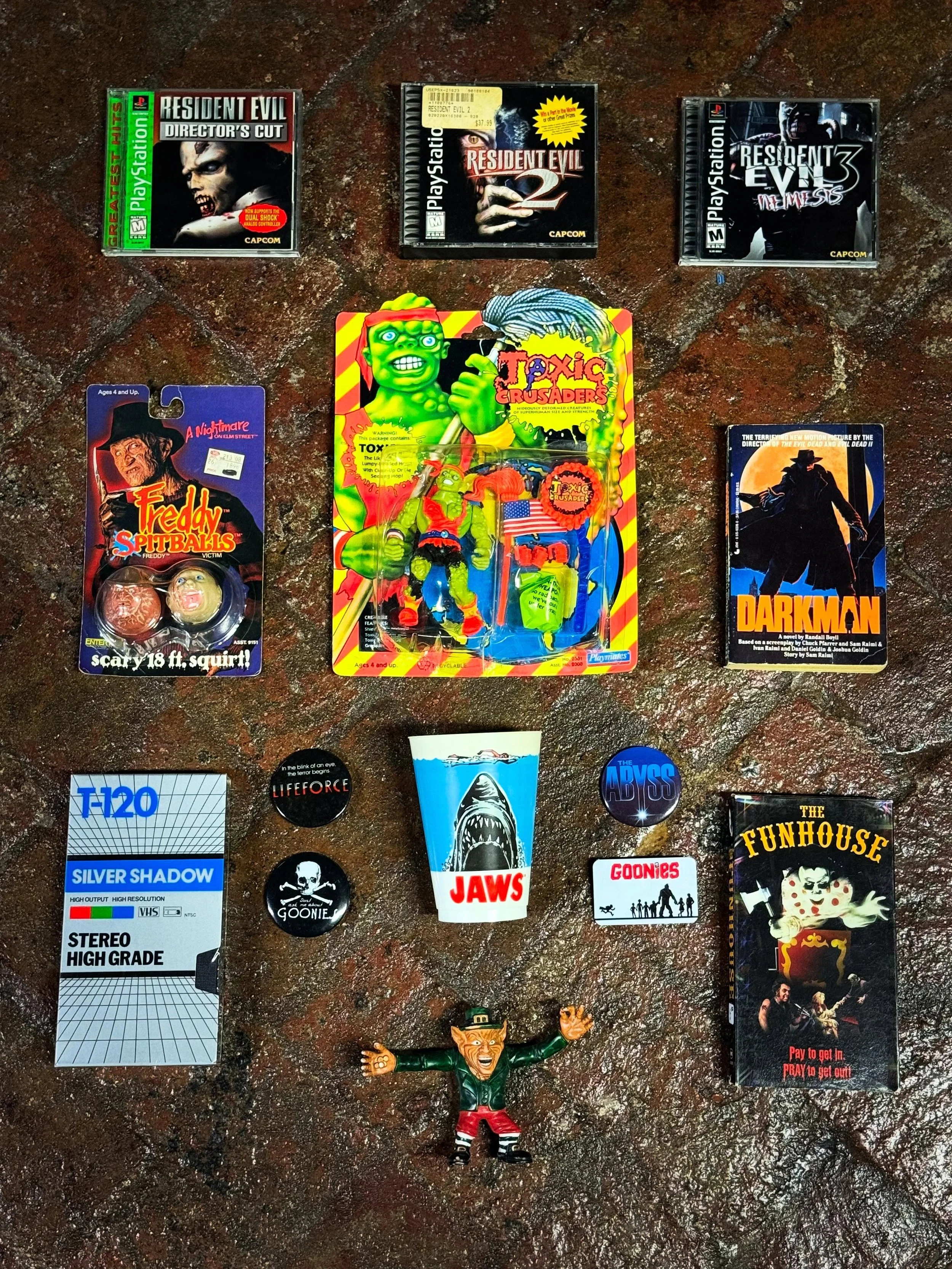 Insane museum pickups from the latest NeoTacc meetup that Killer Video sponsored. I&rsquo;ve been hunting down a dang Leprechaun Promo Prize from the 1993 Vidmark contest foreverrrrrr and always miss out on them. So to see one locally just sitting th