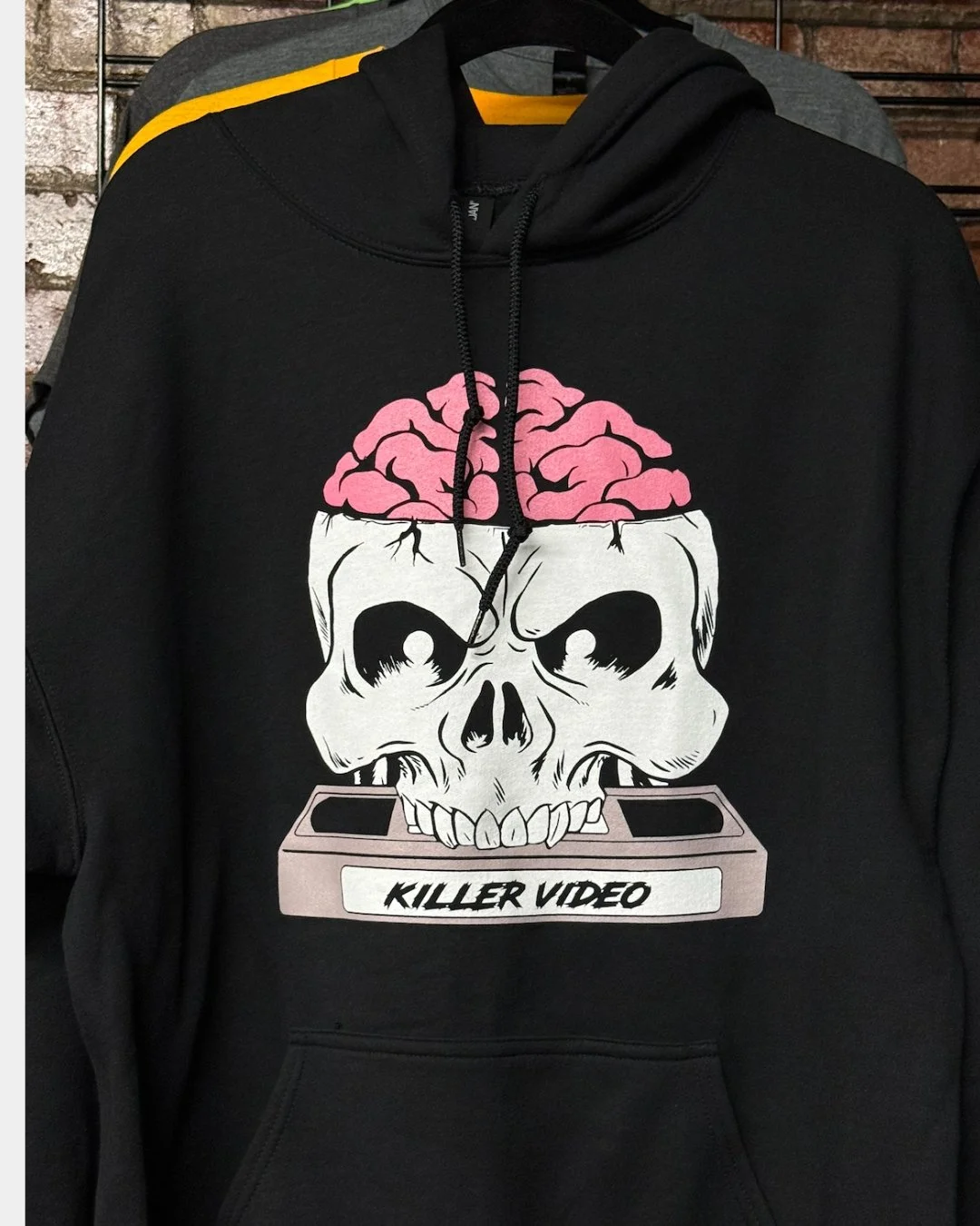 Killer Video Skull Brain Hoodie