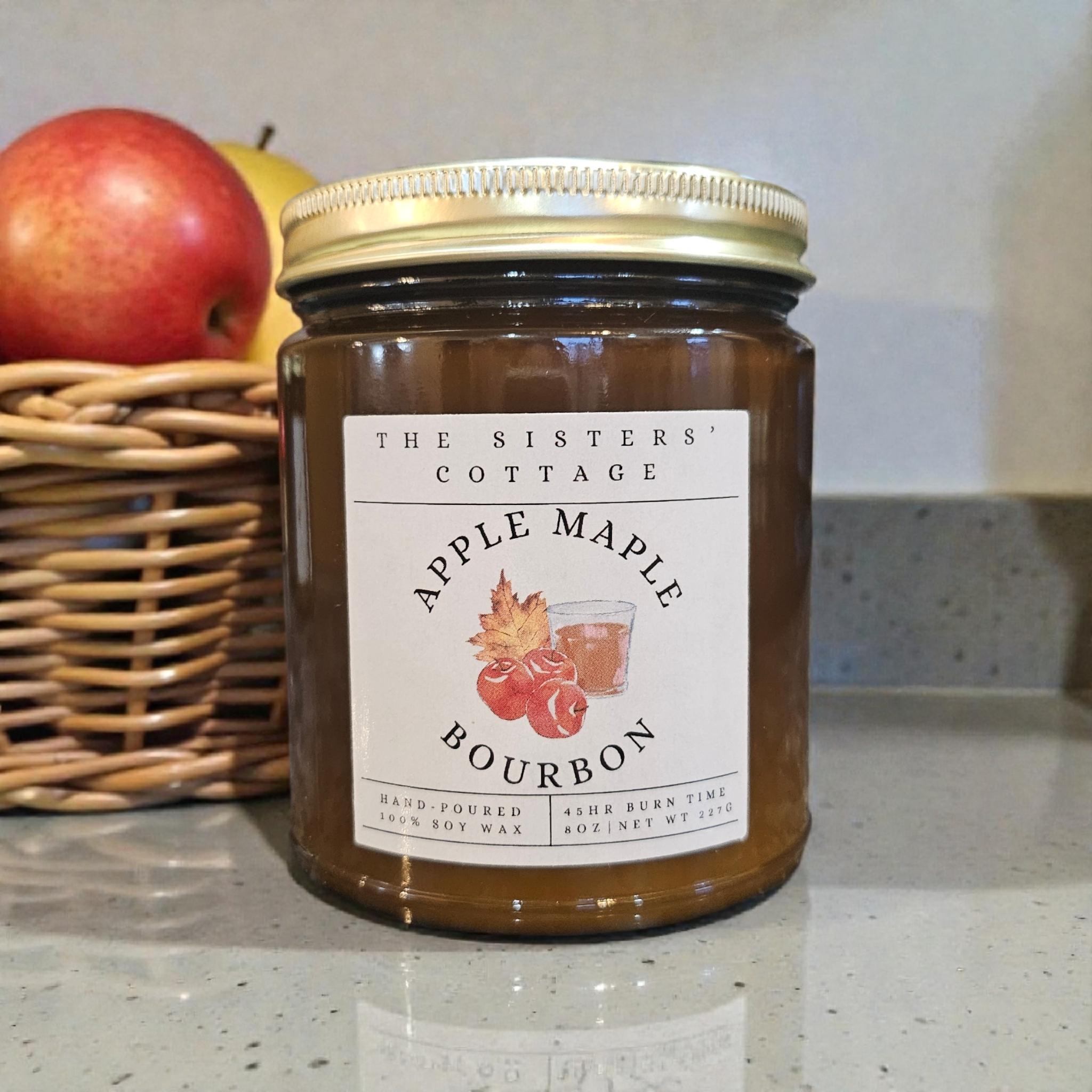 Apple Maple Bourbon Scented Candle
