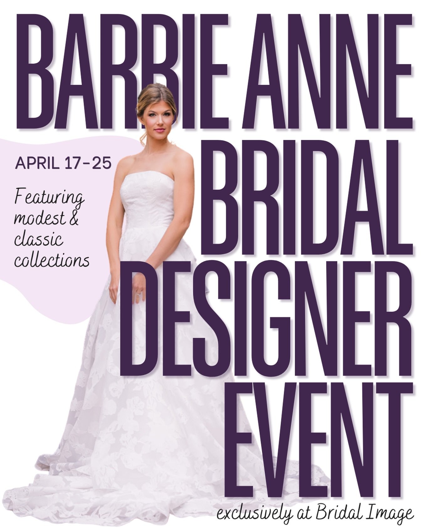 Something special is coming&hellip; 🤍✨

In celebration of 30 years, we&rsquo;re hosting our Barbie Anne Bridal Designer Event!

🗓️April 17&ndash;25 | By appointment only

✨Featuring timeless, modest, and classic gowns 

💸 10% off all Barbie Anne s