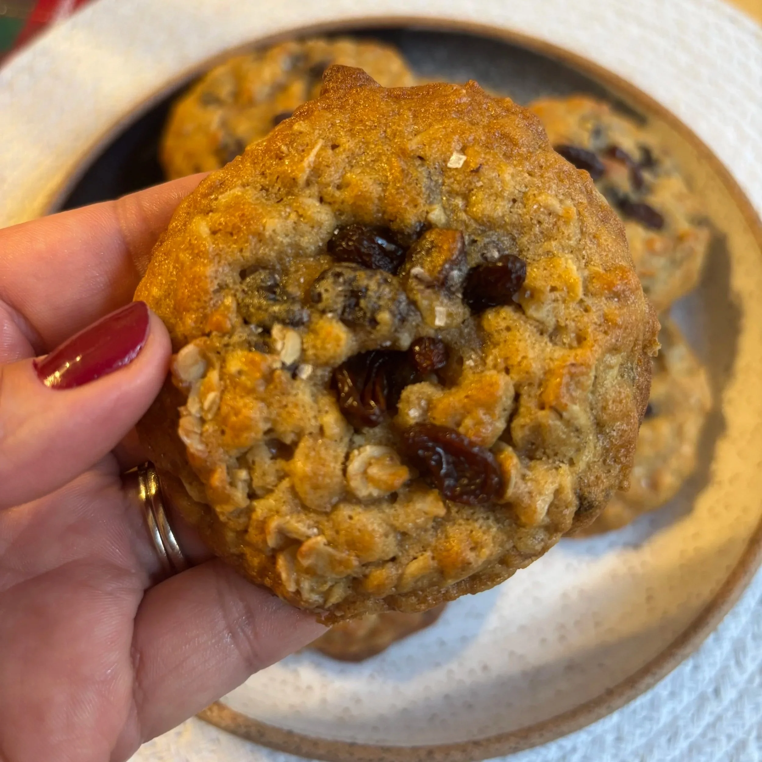 Brown Butter Oatmeal Raisin Cookies