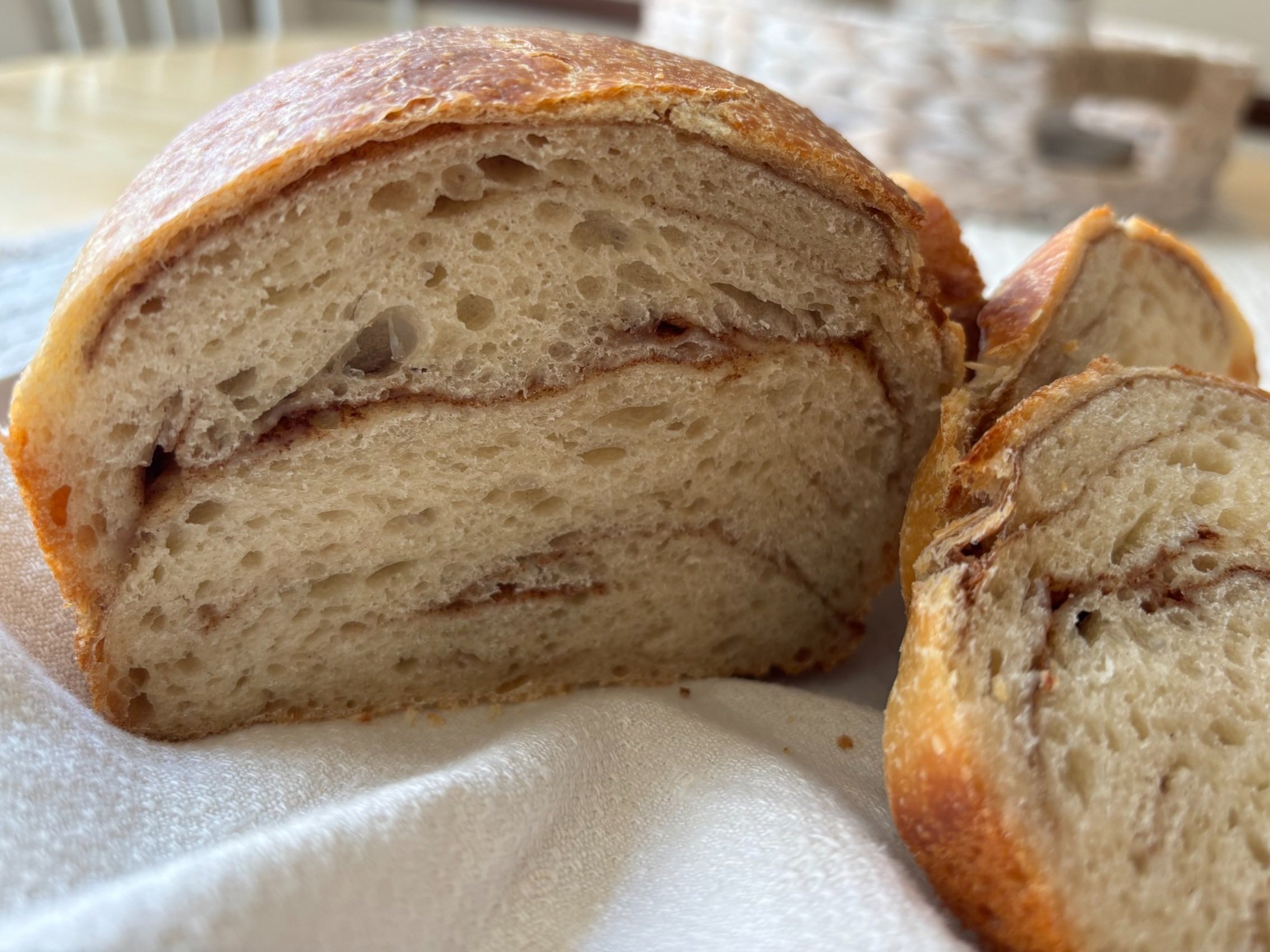Cinnamon Sugar Sourdough Sandwich Bread