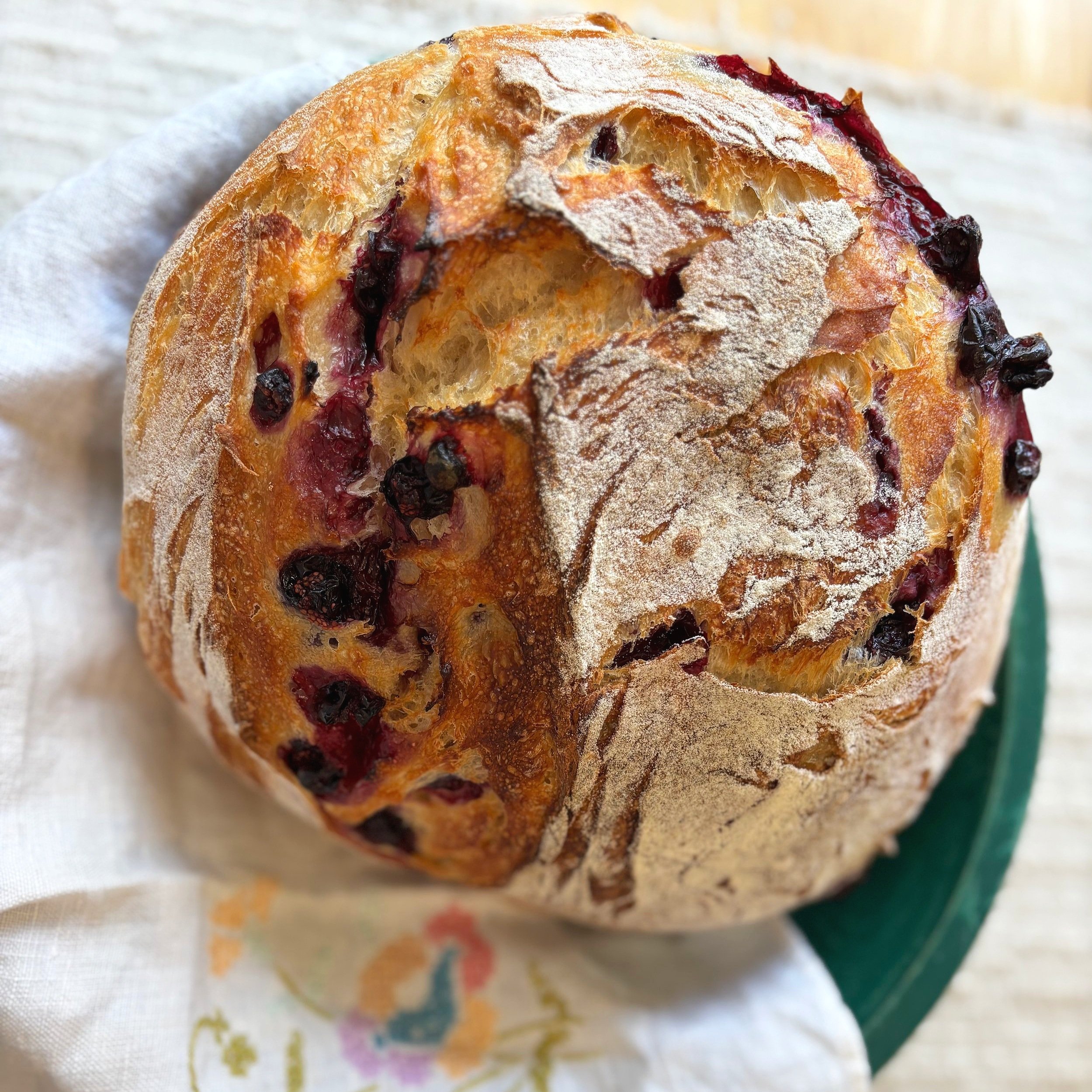Lemon Blueberry Sourdough Bread