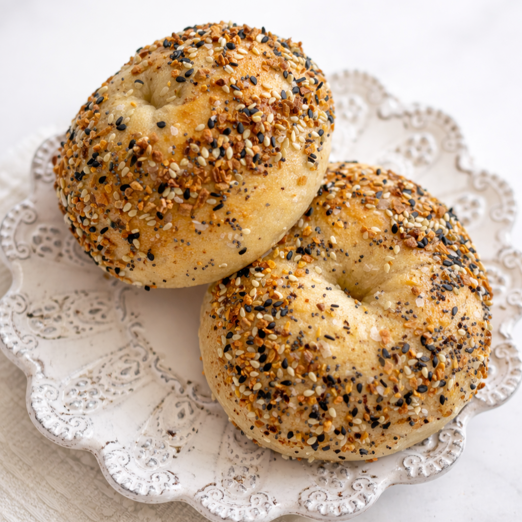 Everything Seasoned Sourdough Bagels