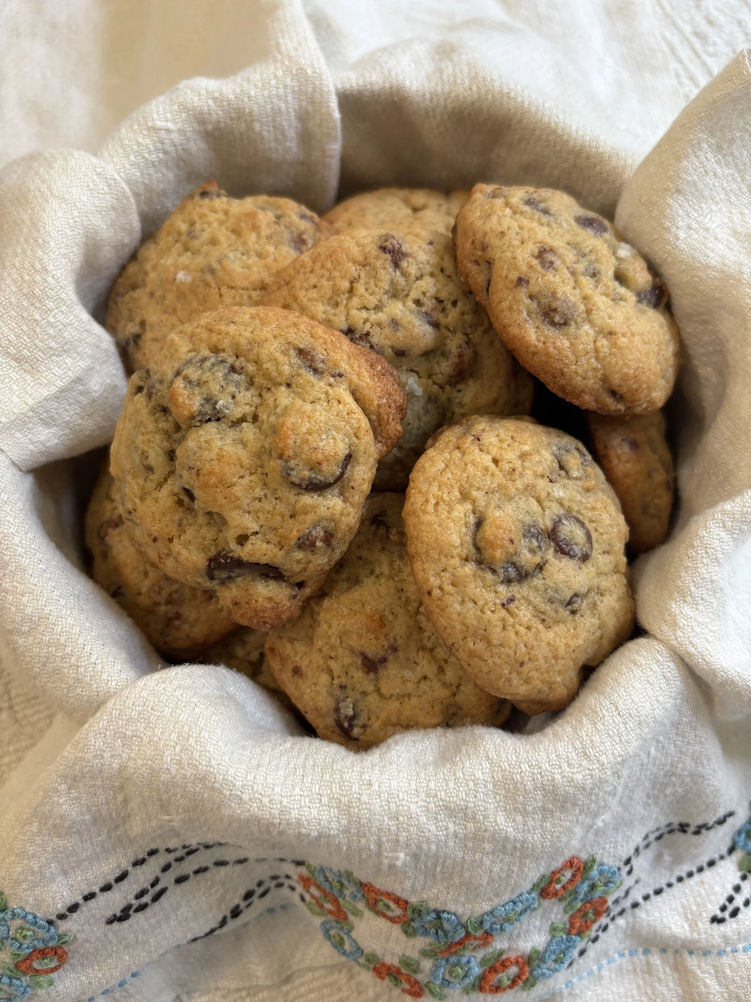 Salted Chocolate Chip Cookies
