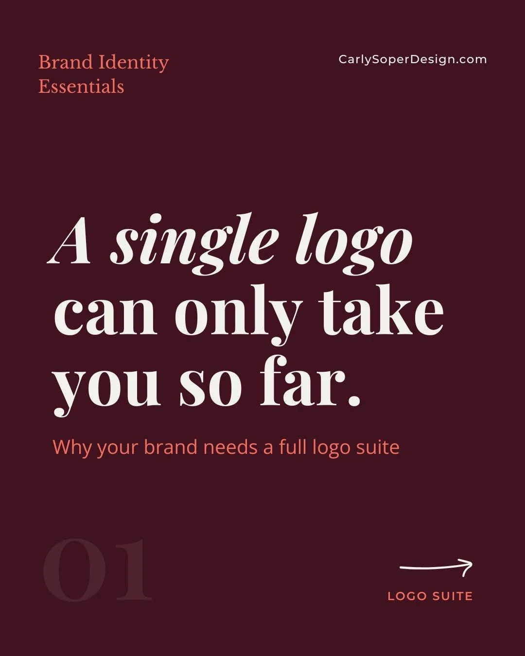 Your logo is doing a lot of heavy lifting, but one version can't do it all.

A logo suite gives you variations of your logo, including a primary, secondary, alternate, wordmark, and brandmark or icon. Each one is built for a different job, from your 
