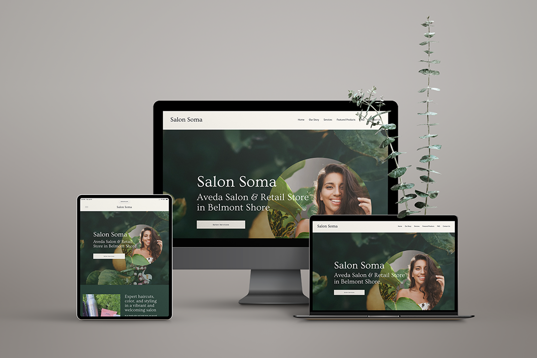 Salon Soma Website Design