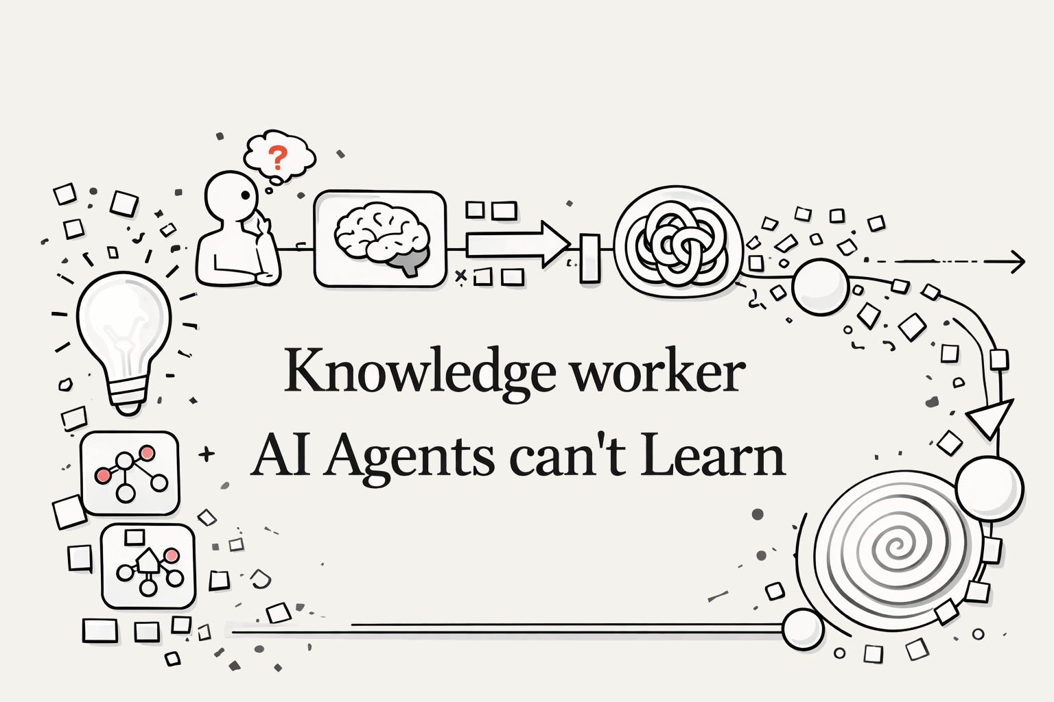 Why Knowledge worker AI Agents can’t Learn?