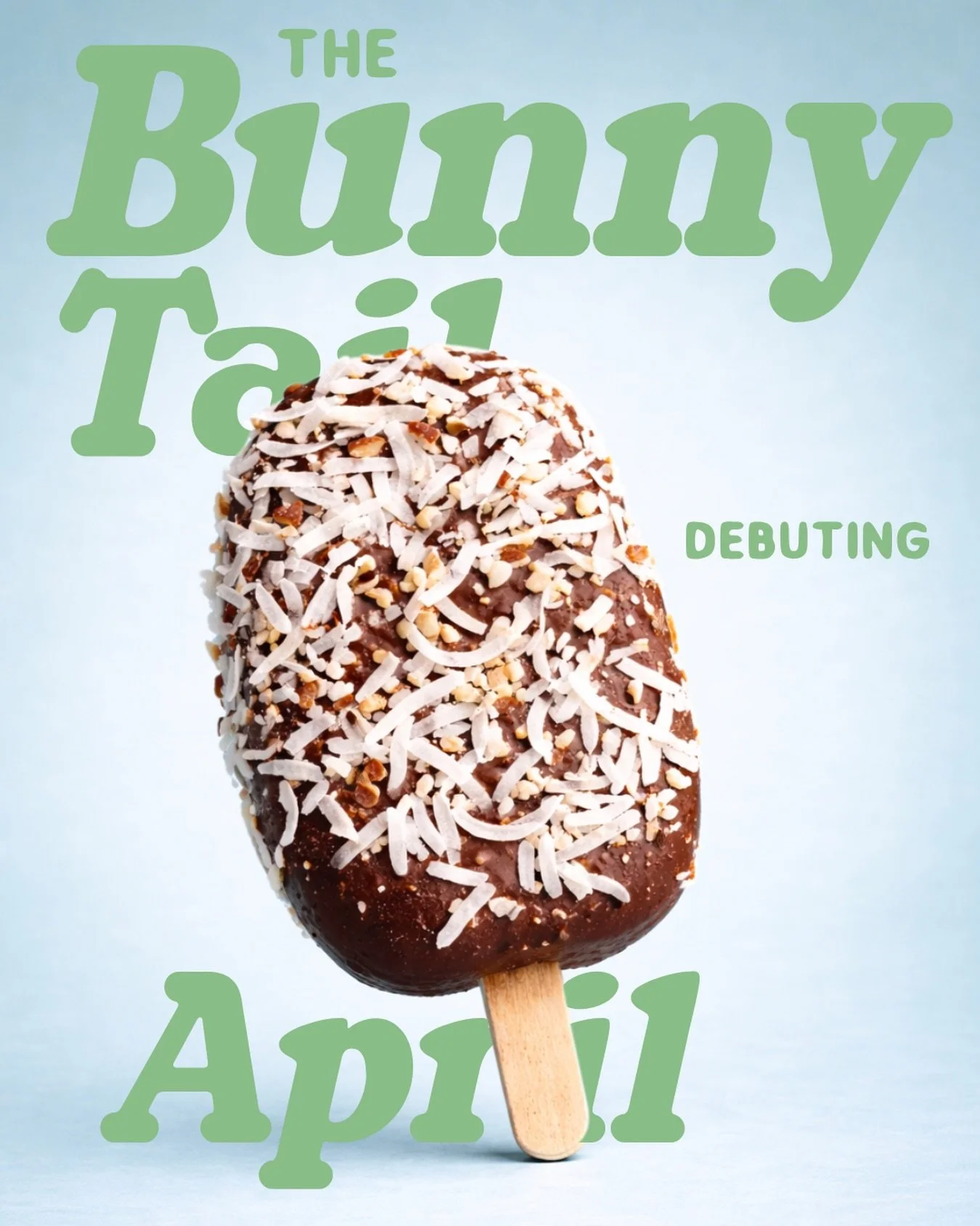 Meet The Bunny Tail!🐰

Your April Flavor of the Month - Coconut, almonds, and somehow the cutest thing we&rsquo;ve ever made! 

We&rsquo;re not saying you&rsquo;ll buy it because it&rsquo;s adorable&hellip; but we&rsquo;re also not not saying that.
